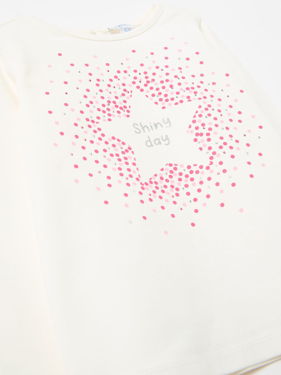 Long-sleeved T-shirt with diamantés and print_2