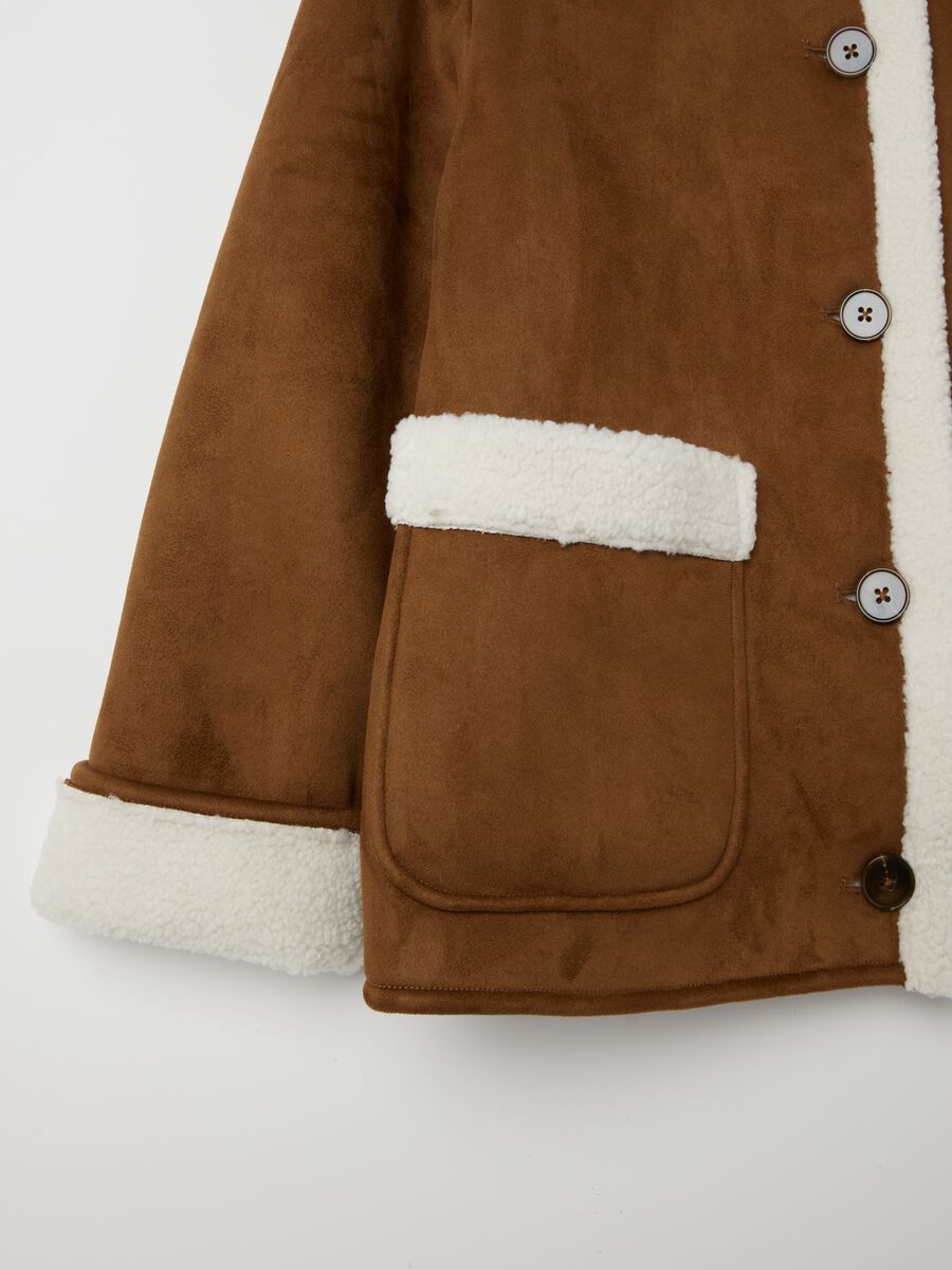 Suede sheepskin with sherpa lining_5