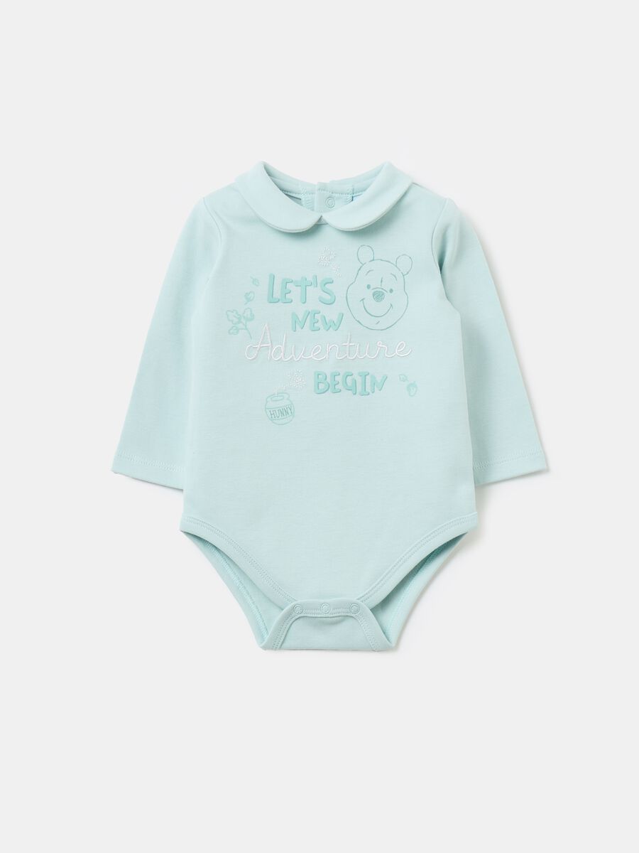 Long-sleeved bodysuit with Winnie the Pooh print_0
