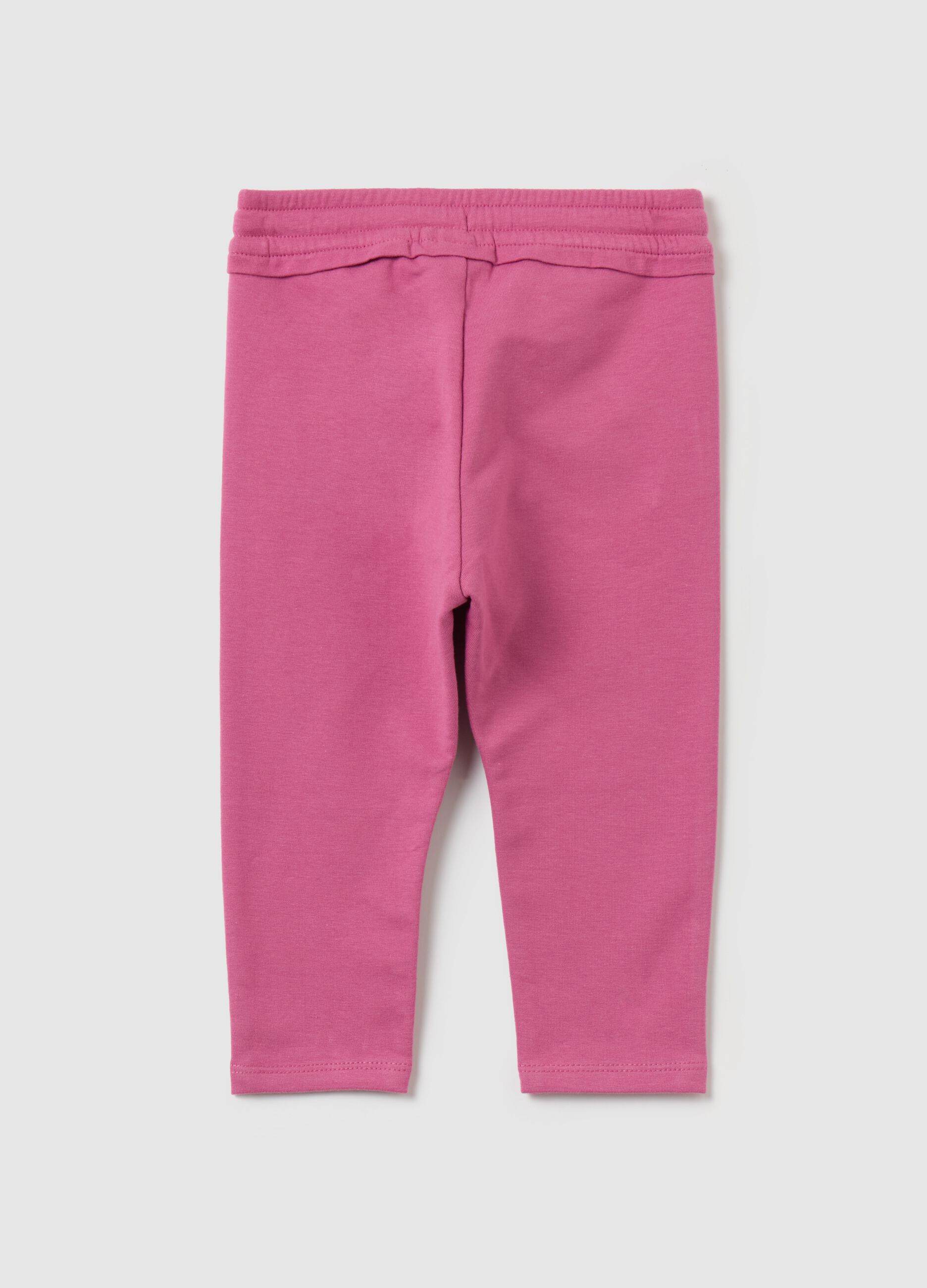 French terry joggers with drawstring