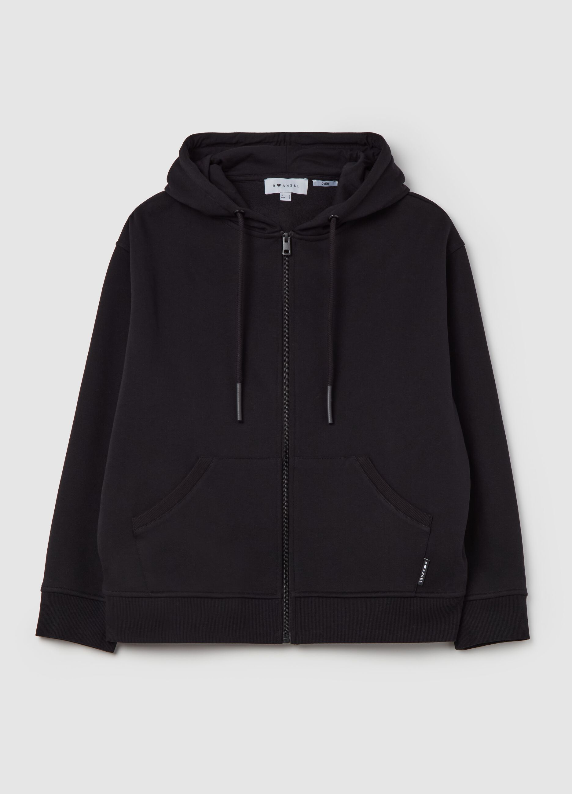 Felpa over full-zip con cappuccio