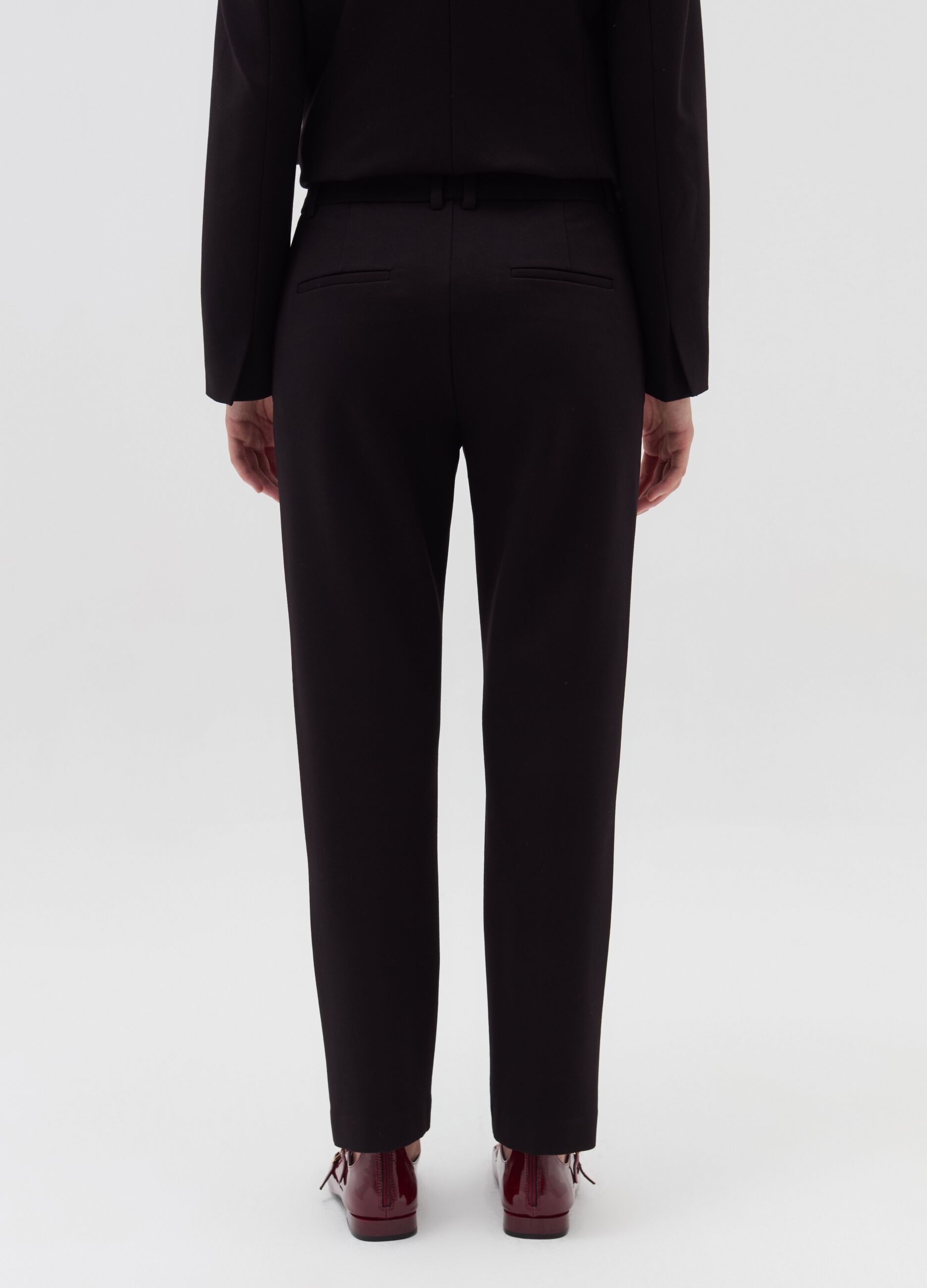 Stretch cigarette trousers