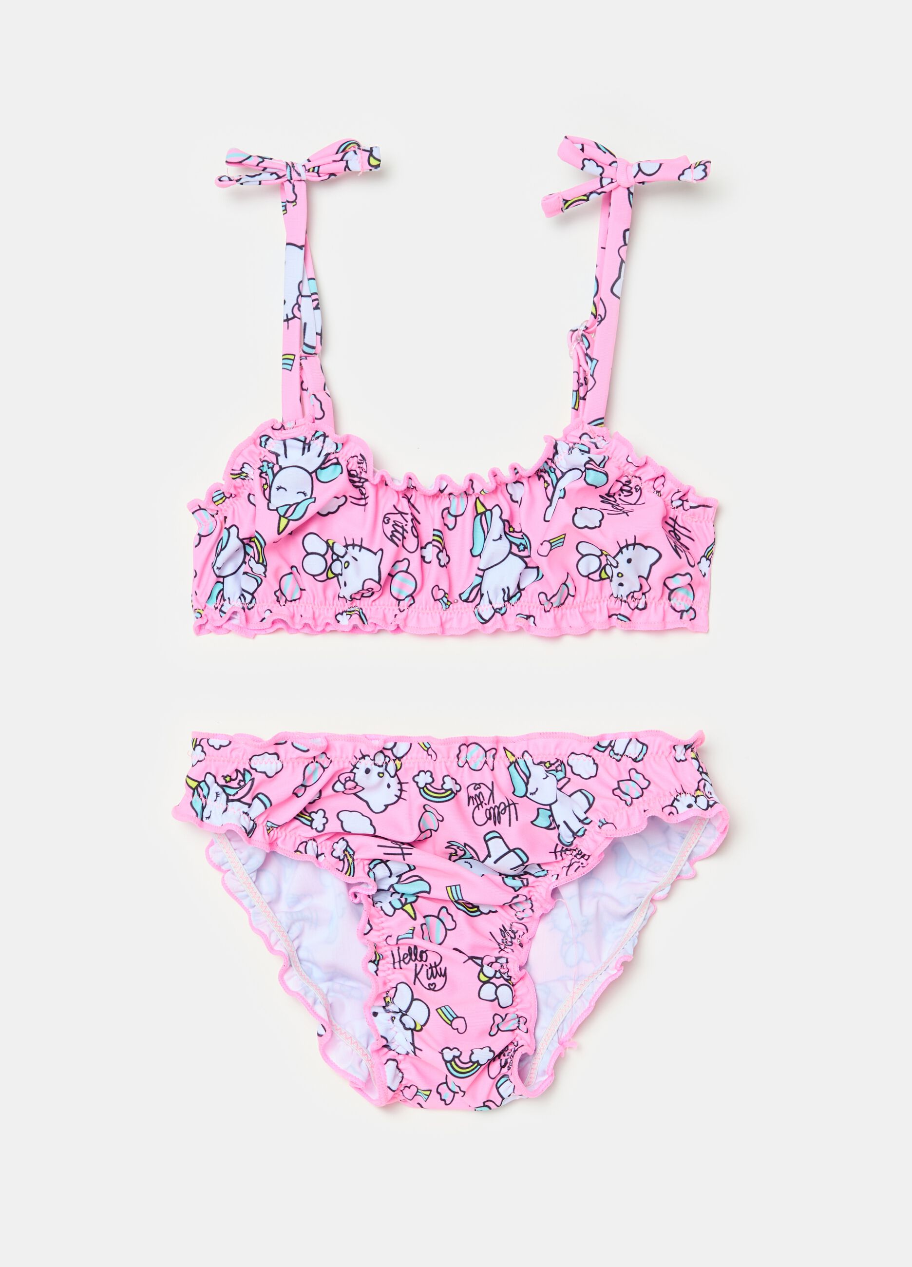 Bañador bikini con estampado Hello Kitty