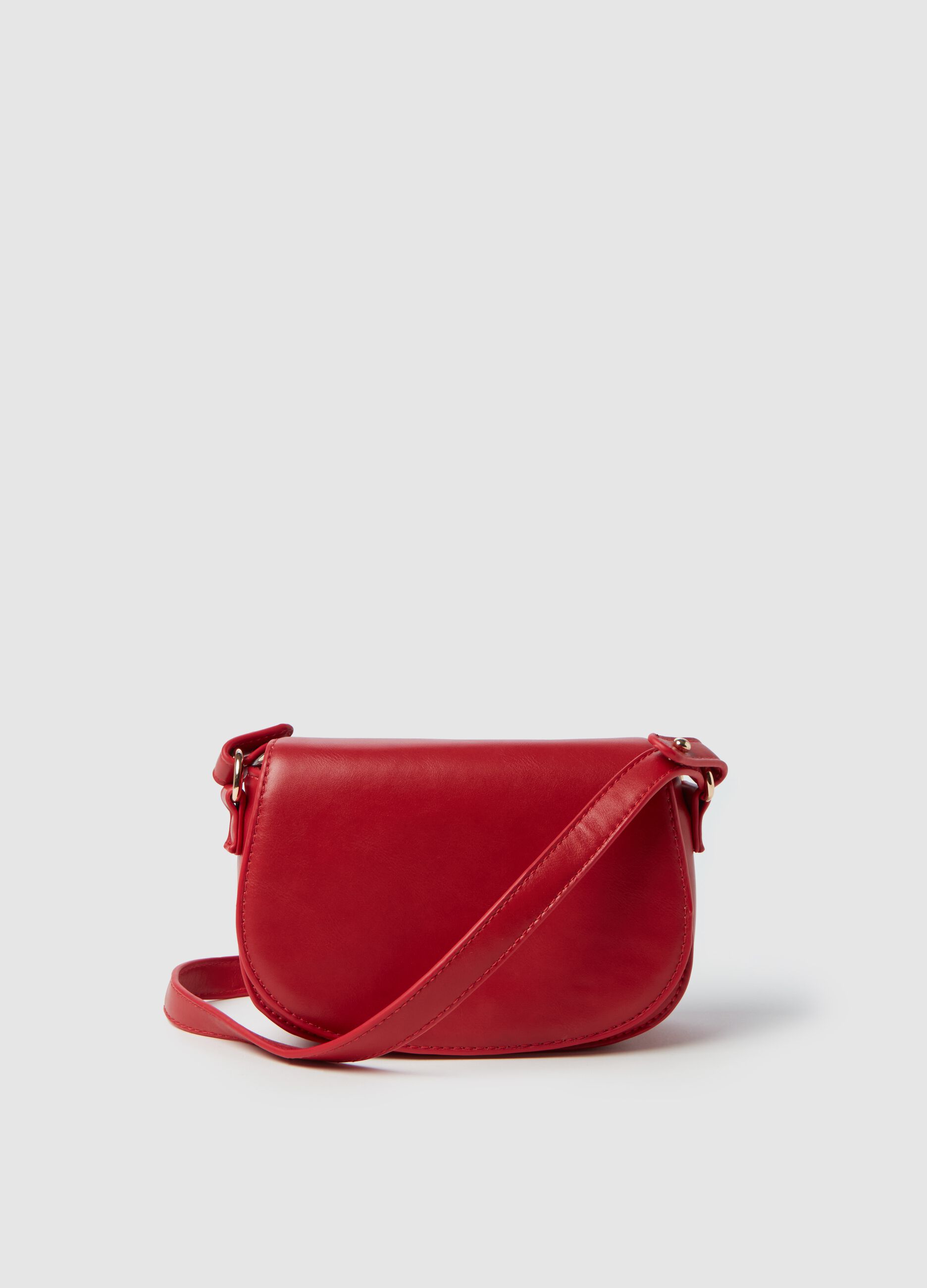 Rounded bag with shoulder strap