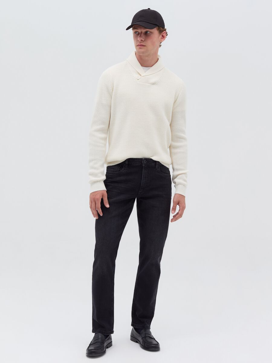 Pullover with shawl neck_0