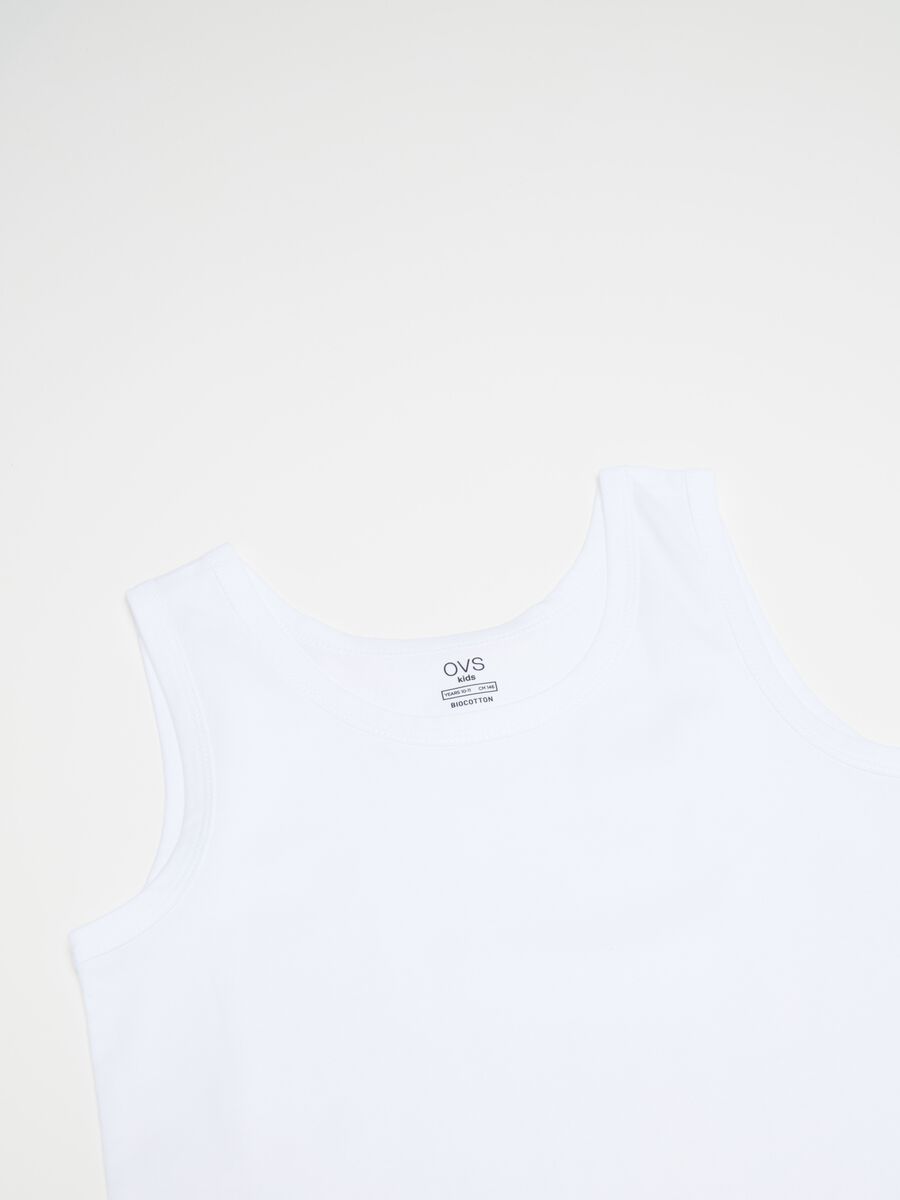 Two-pack jersey racerback vests with round neck_2