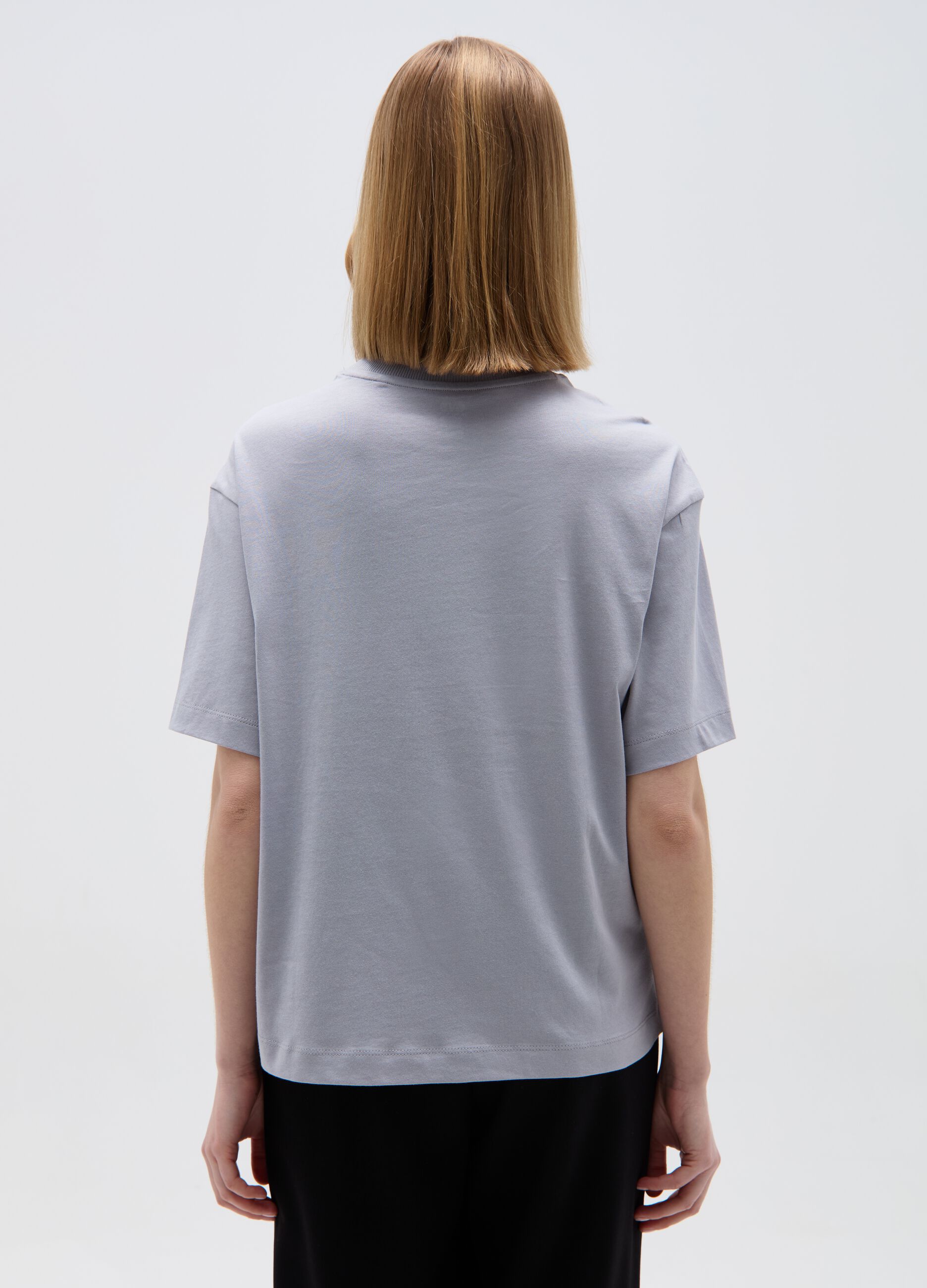 Boxy-fit T-shirt in organic cotton