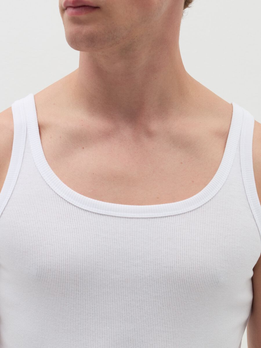 Two-pack ribbed organic cotton racerback vests_3