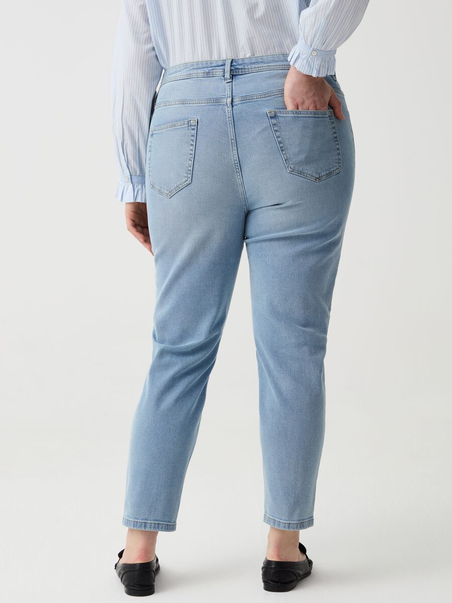 fvwitlyh Pants for Women Mod Mom Length Jeans Slim Bell Jeans