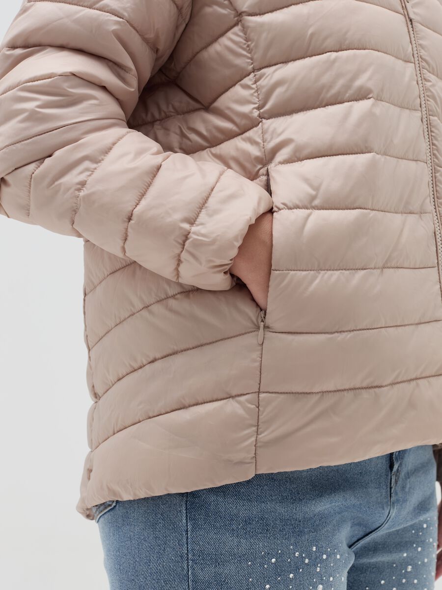 Curvy ultralight folding down jacket_3