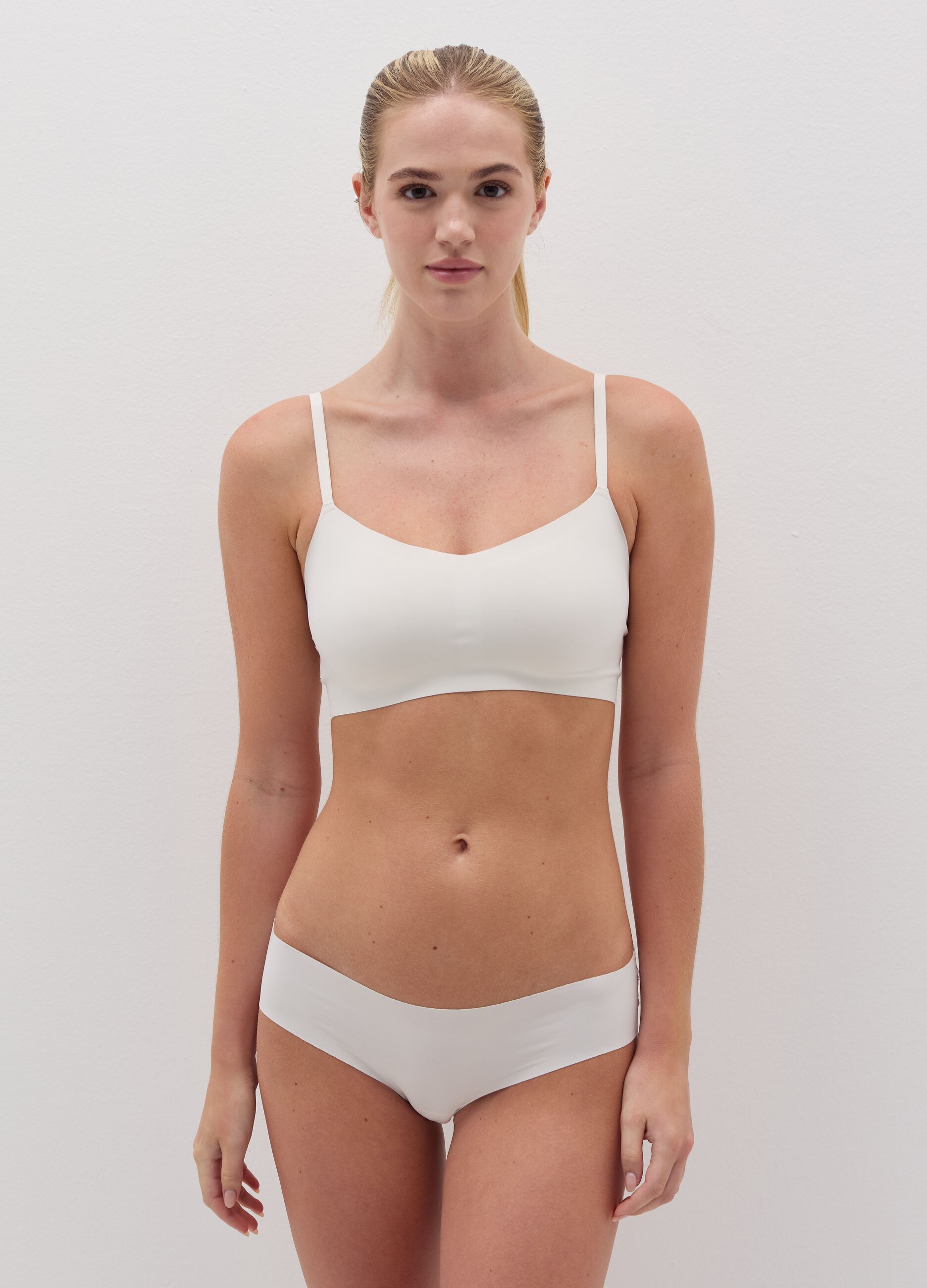 Bralette in stretch microfibre