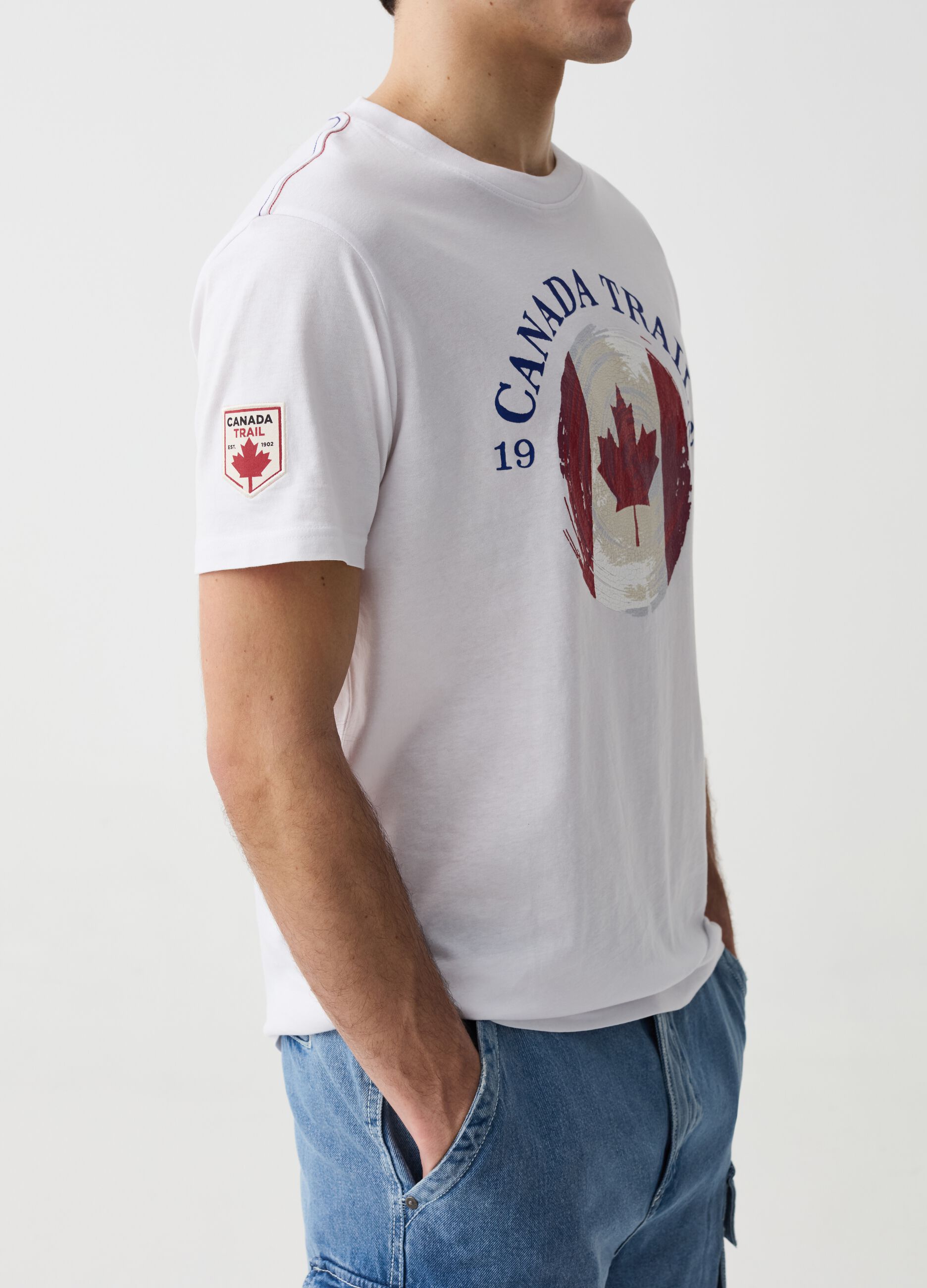 Camiseta cuello redondo con estampado Canada Trail