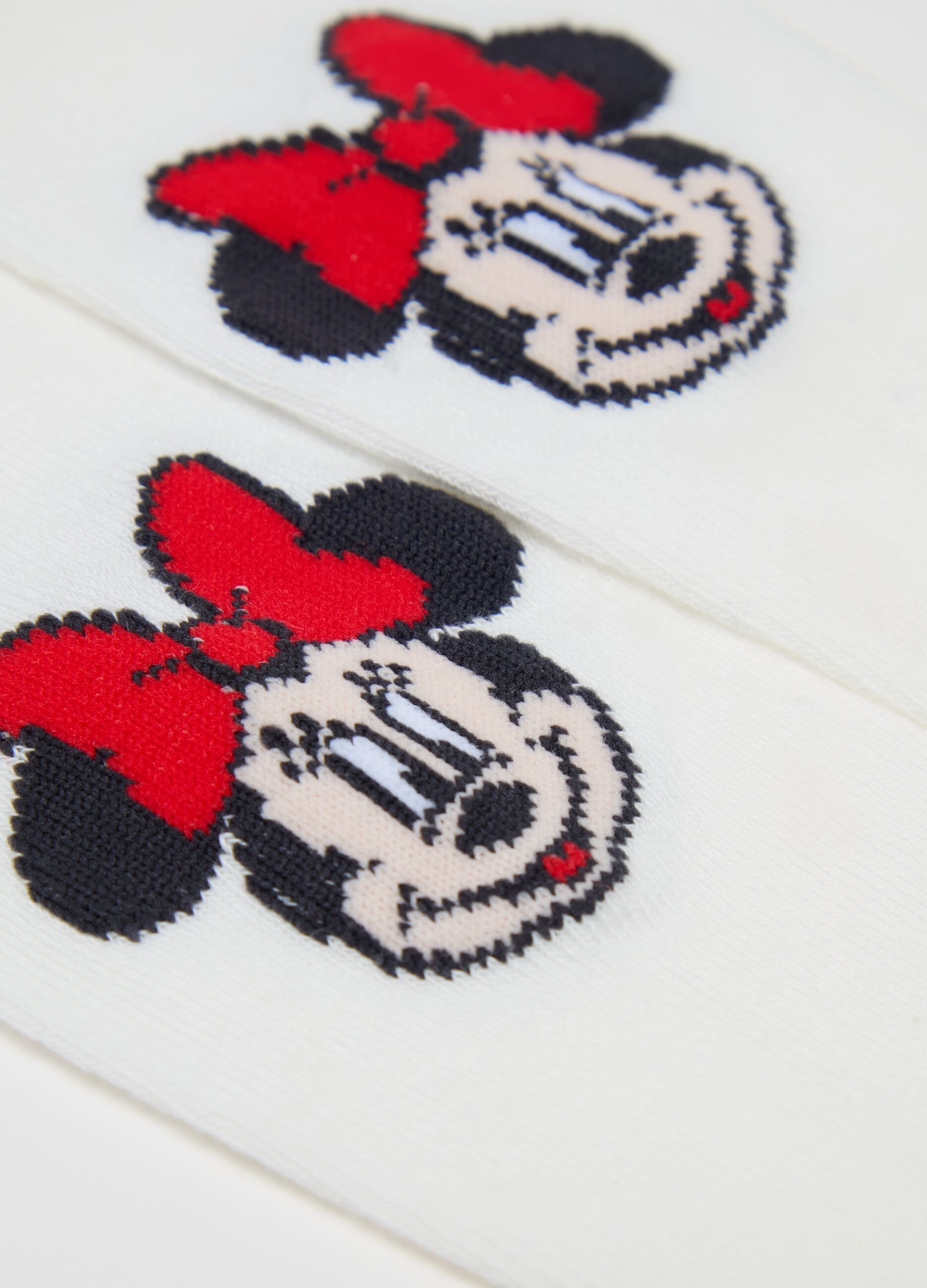 Collant in cotone bio con disegno Minnie