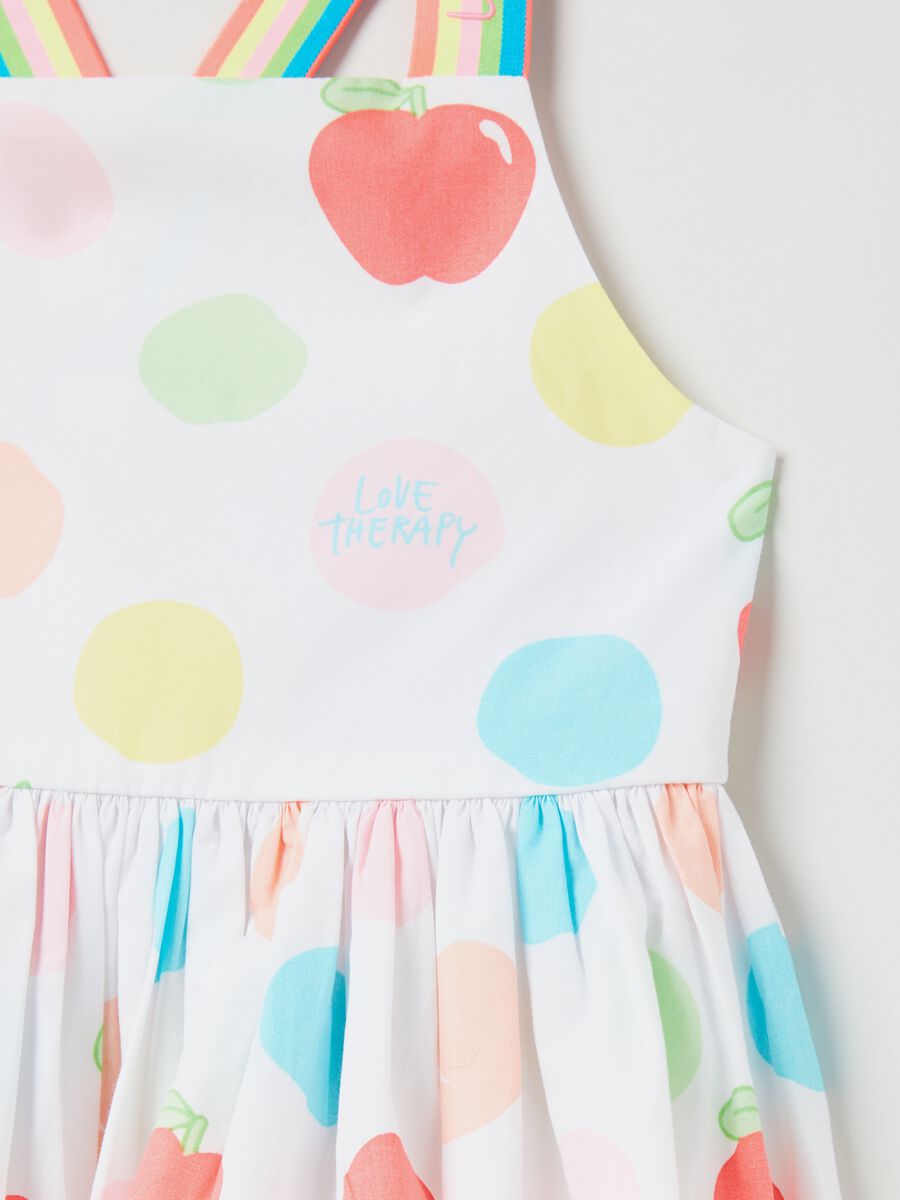 Cotton dress with Love Therapy print_2