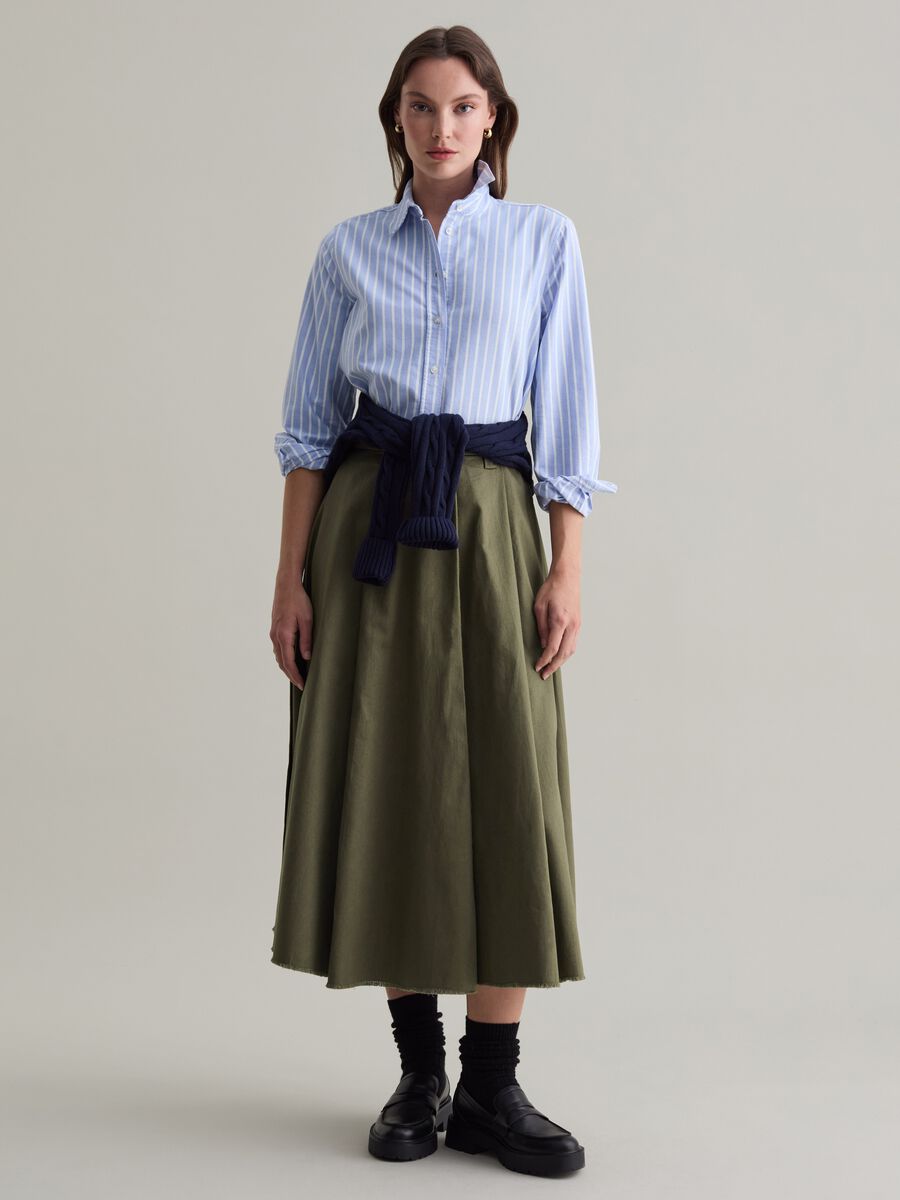 Full midi skirt with fringing_0