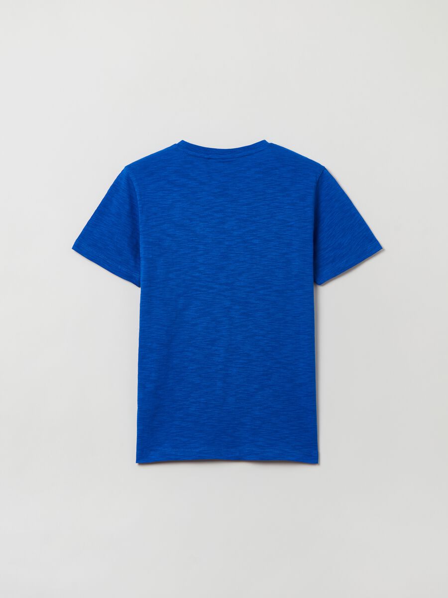 Slub cotton T-shirt with pocket_1