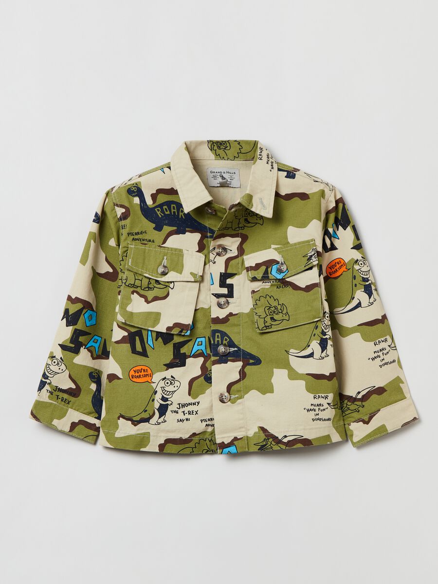 Grand&Hills camouflage shacket with print_0