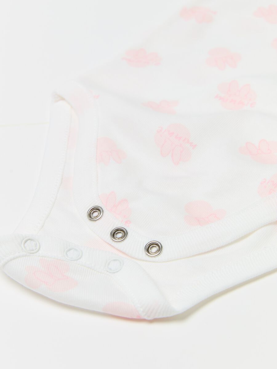 Two-pack bodysuits with short sleeves and Minnie Mouse print_2