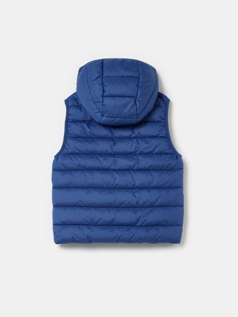 Ultralight reversible gilet with ripstop weave_1