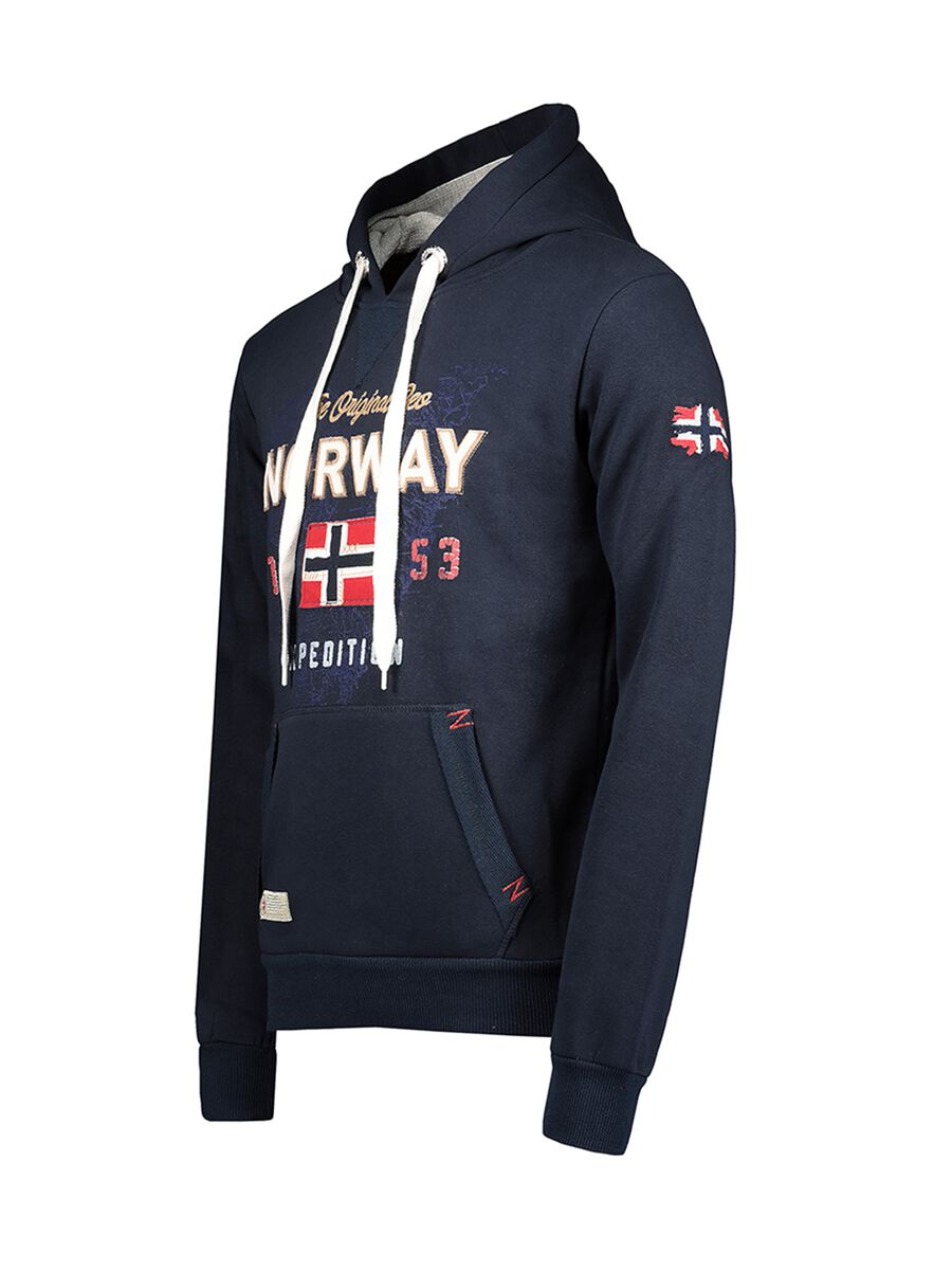 Sweatshirt with hood and Geographical Norway embroidery_3