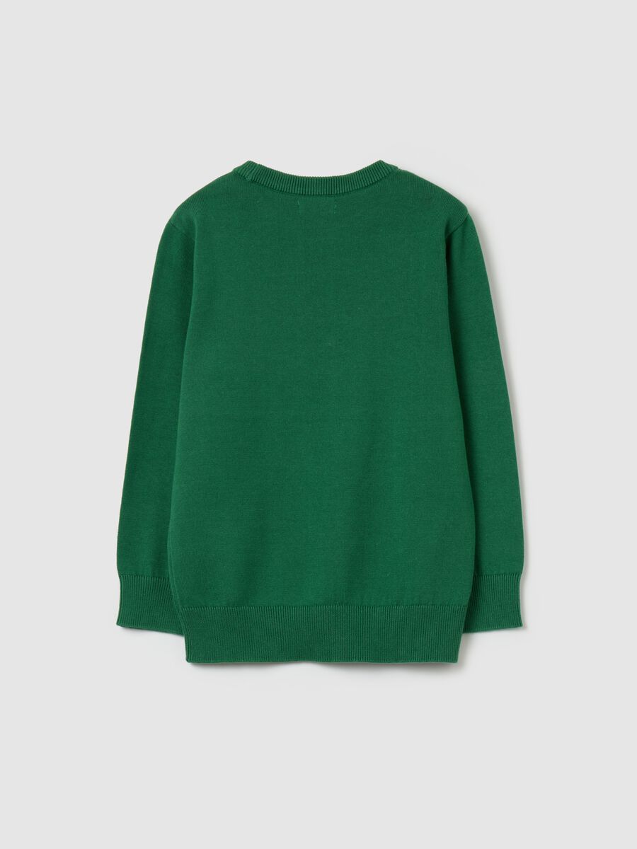 Cotton pullover with round neck_1