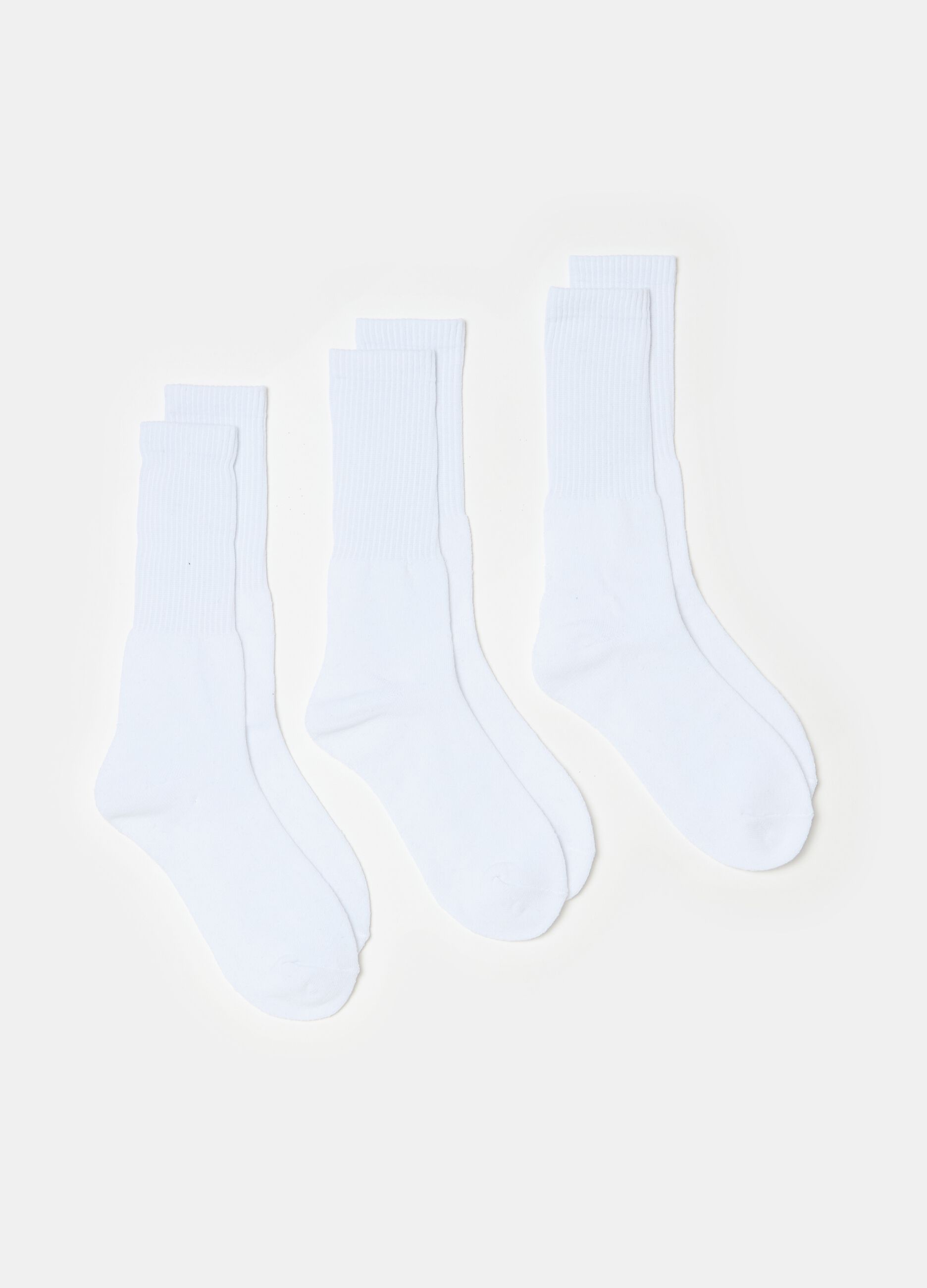 Three-pair pack midi tennis socks