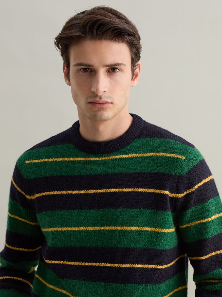 Striped crew neck pullover_2