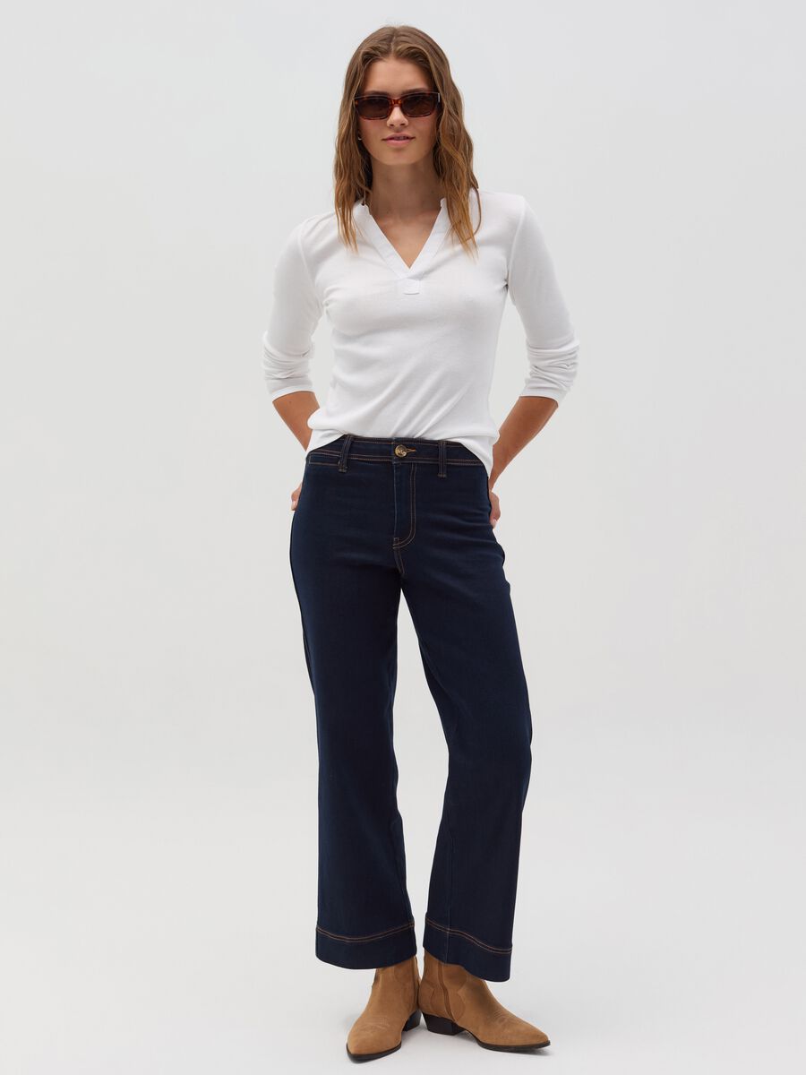 Jeans culotte stretch_0