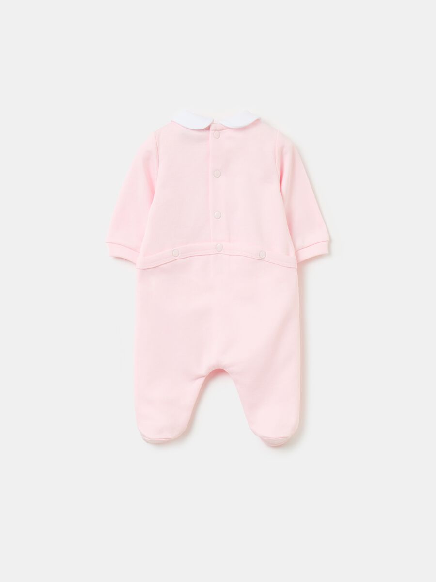 Cotton onesie with feet and application_1