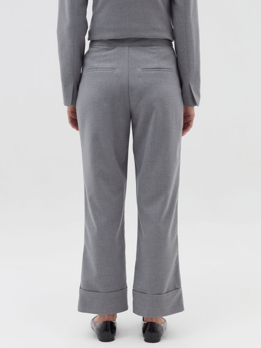 Straight-fit trousers with turn ups_2