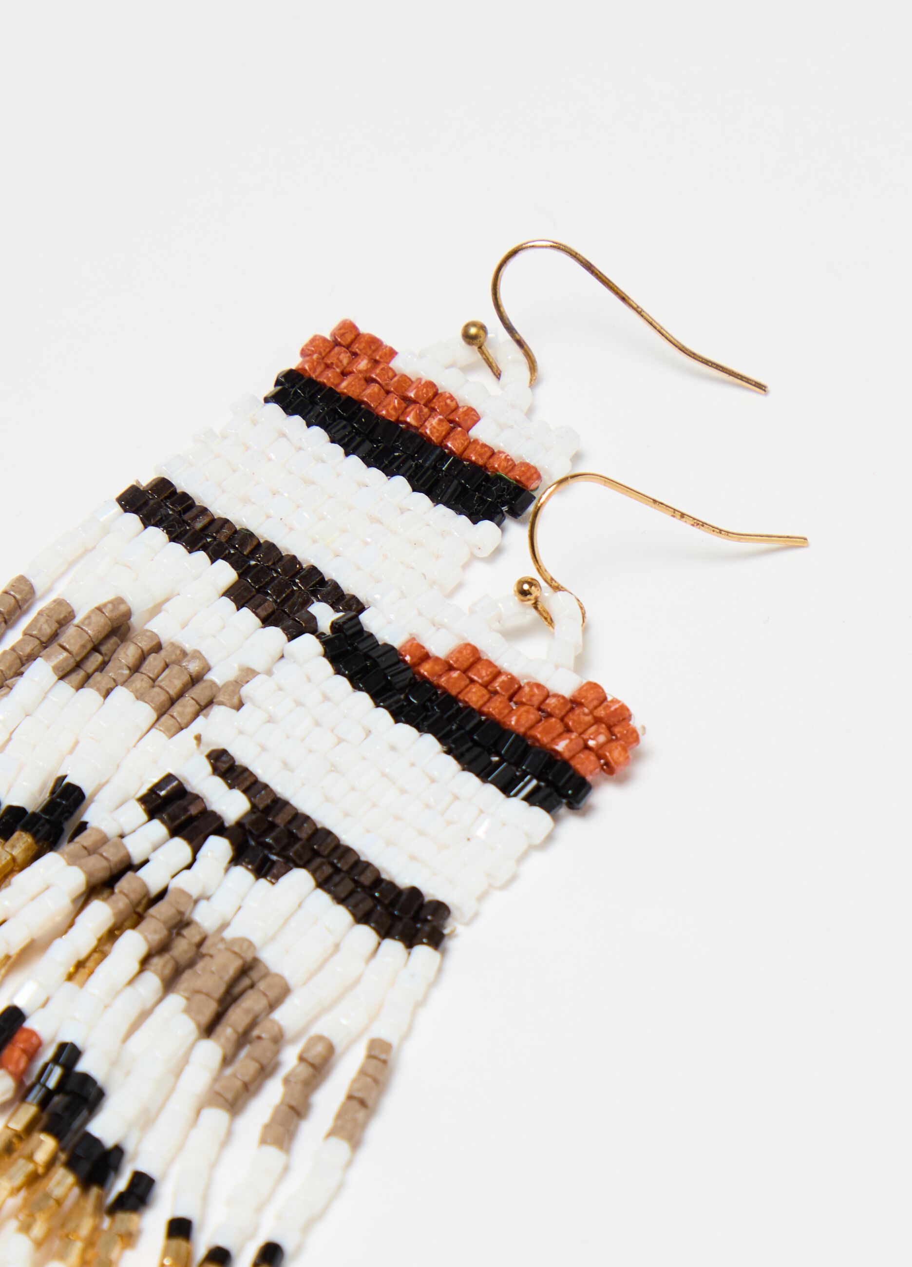 Earrings with beads