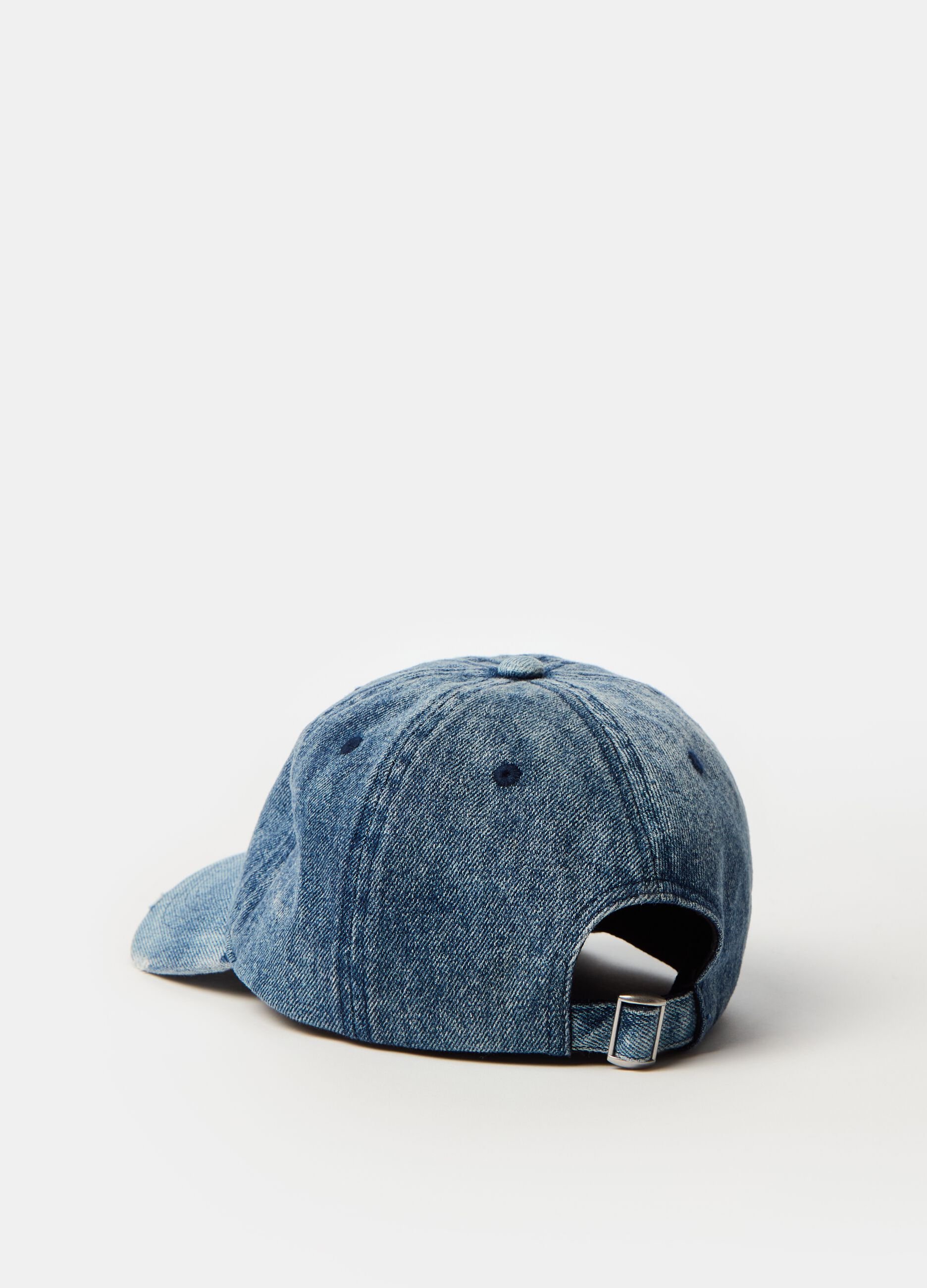 Denim baseball cap