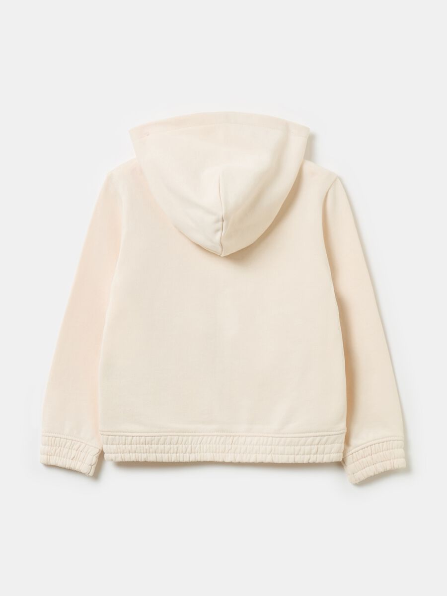 Essential organic cotton full-zip sweatshirt with hood_1