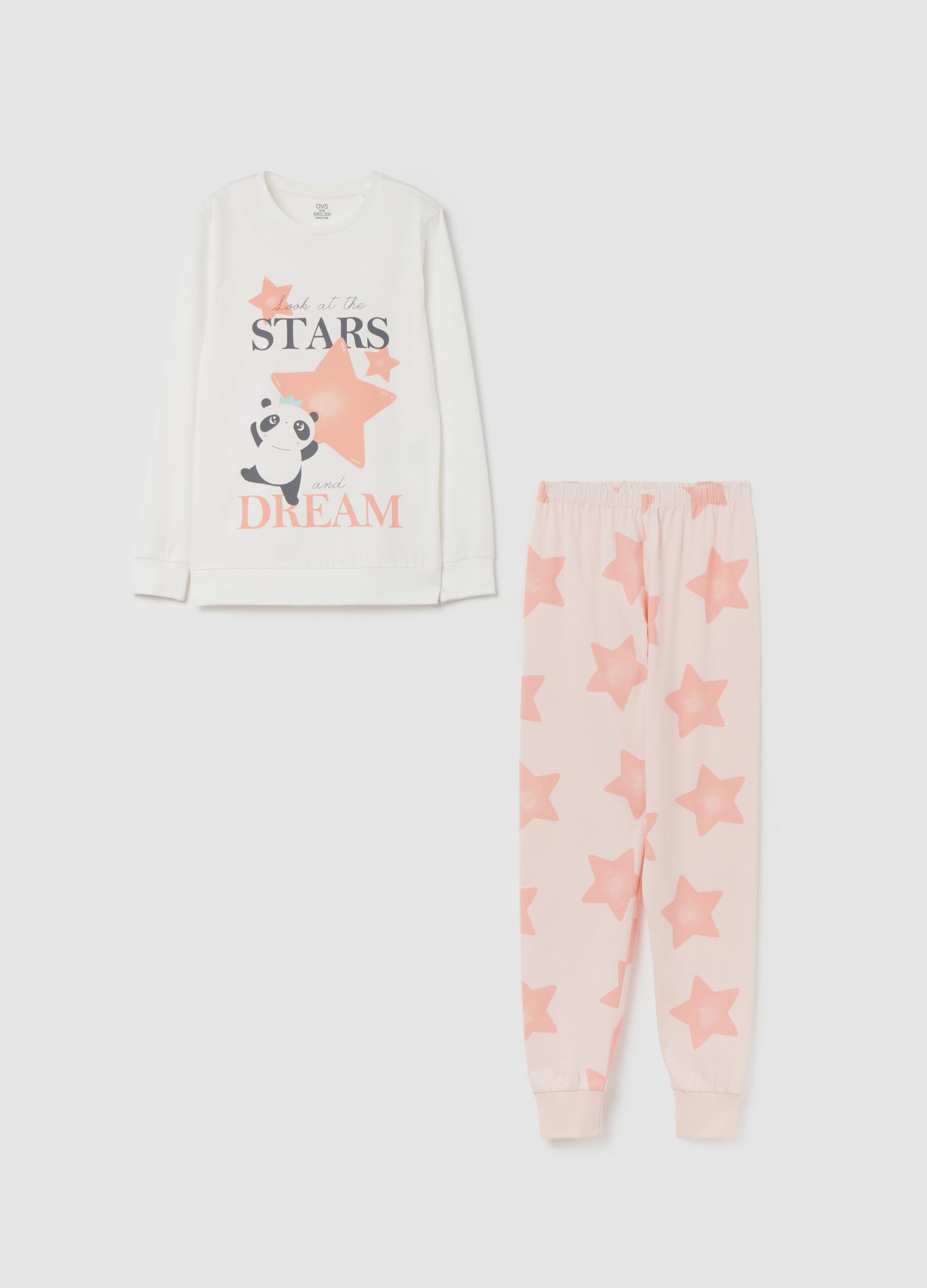 Organic cotton pyjamas with print