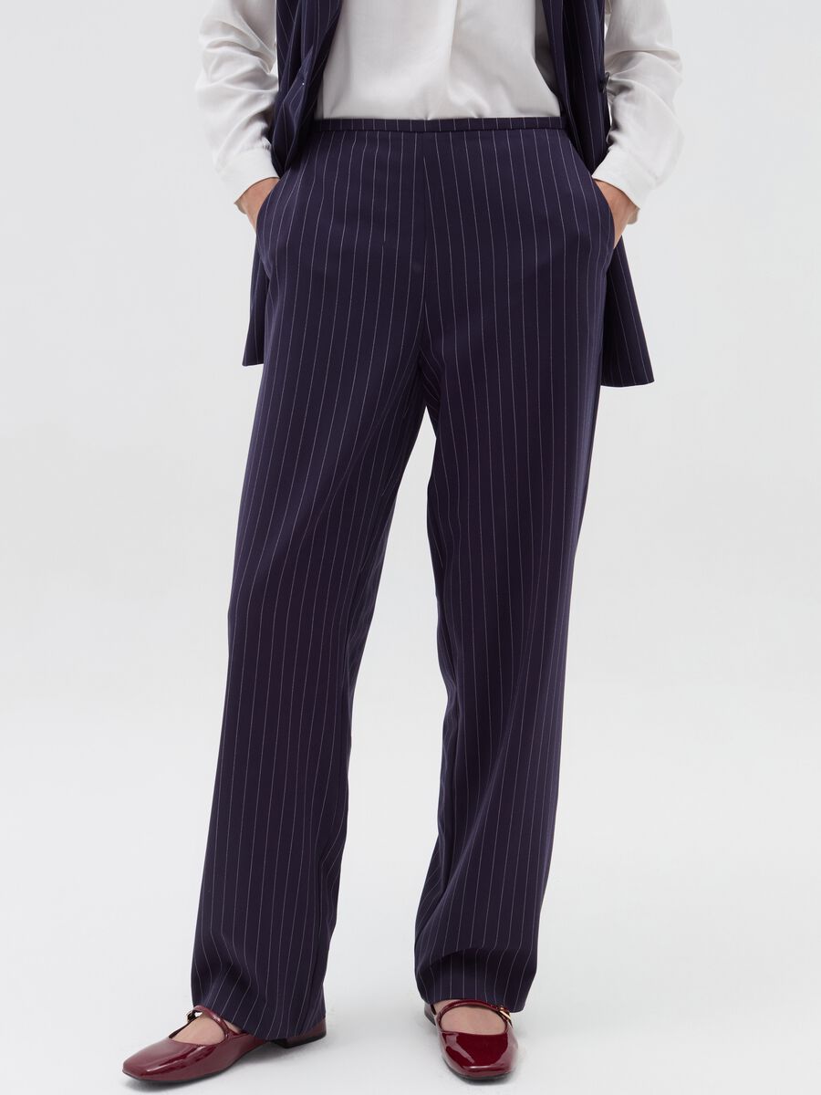 Straight-fit stretch trousers_1