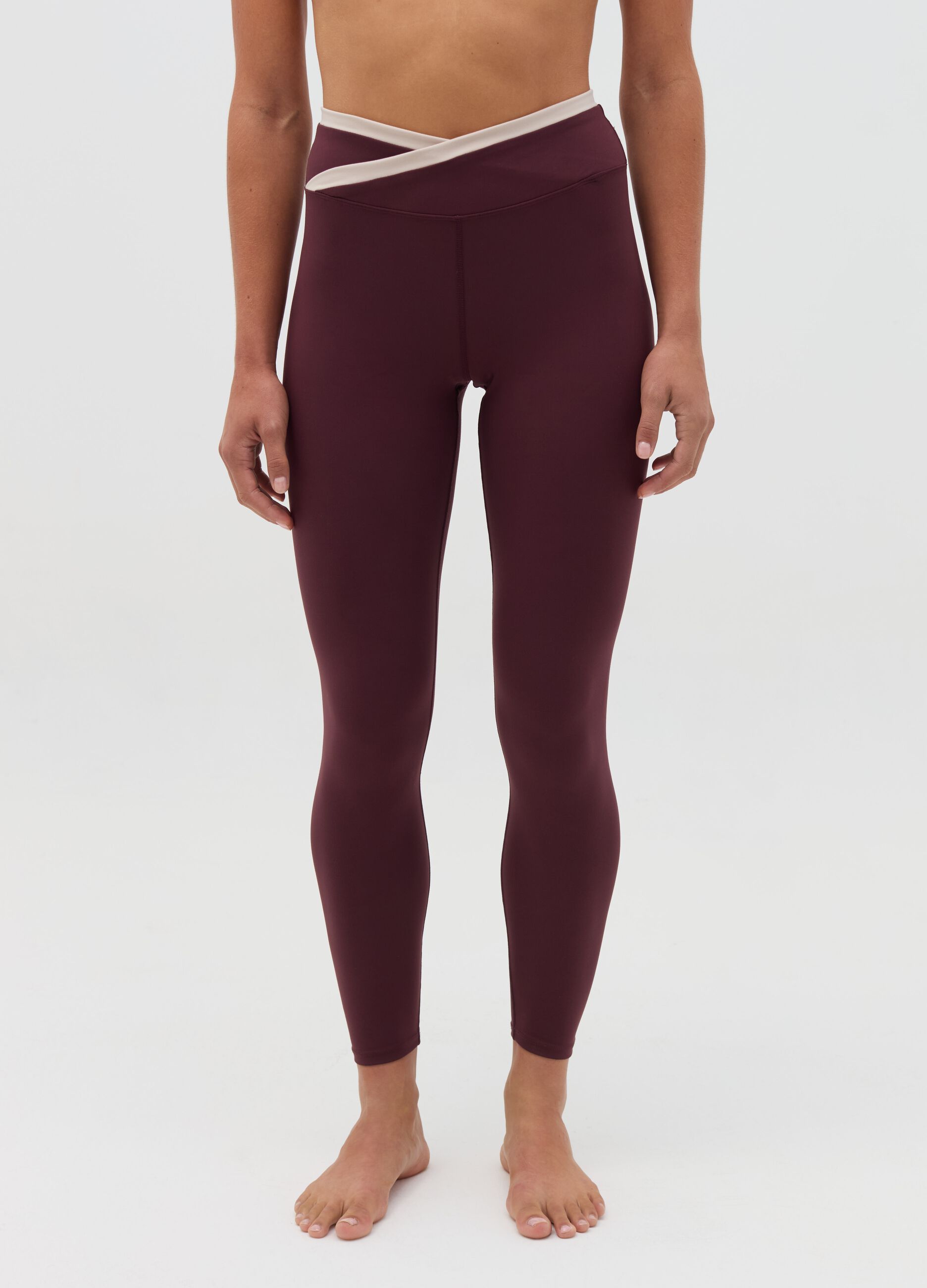 AI•KI leggings with contrasting trim