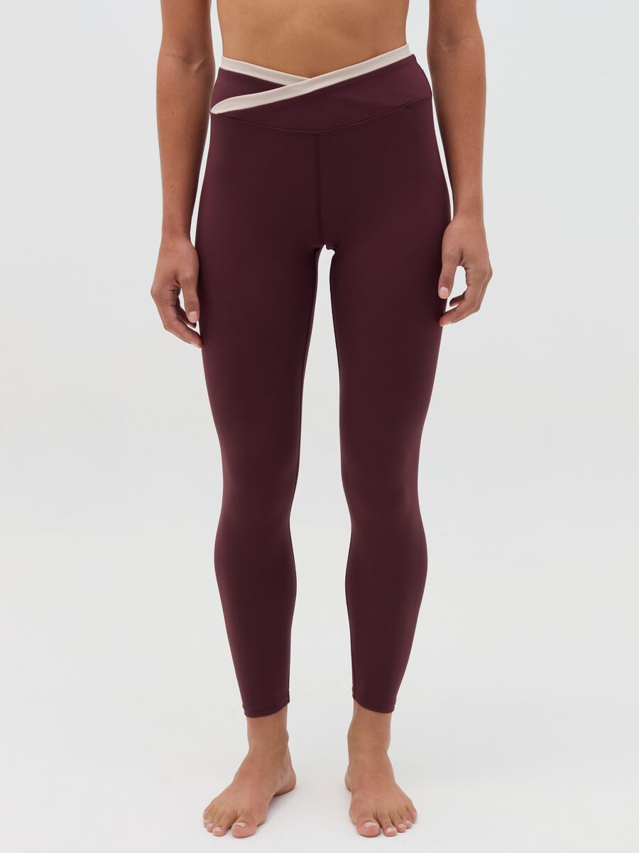 Leggings with contrasting edging_1