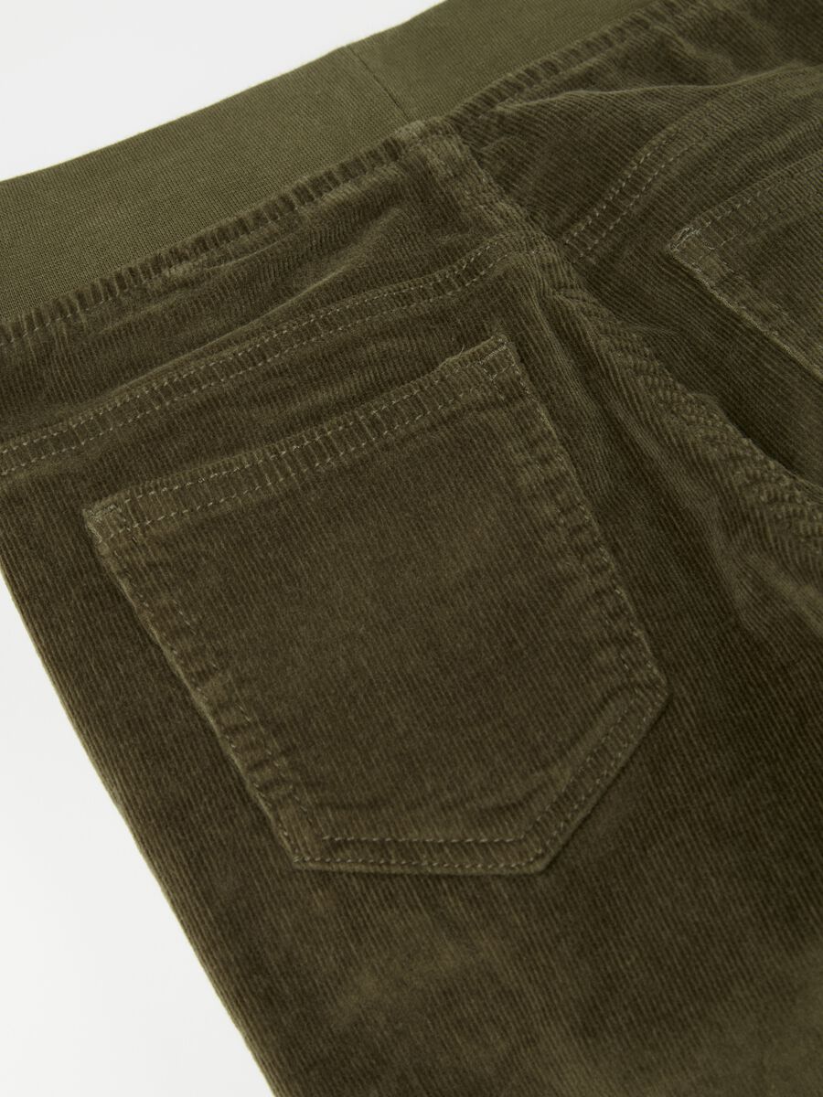 Corduroy joggers with drawstring_3