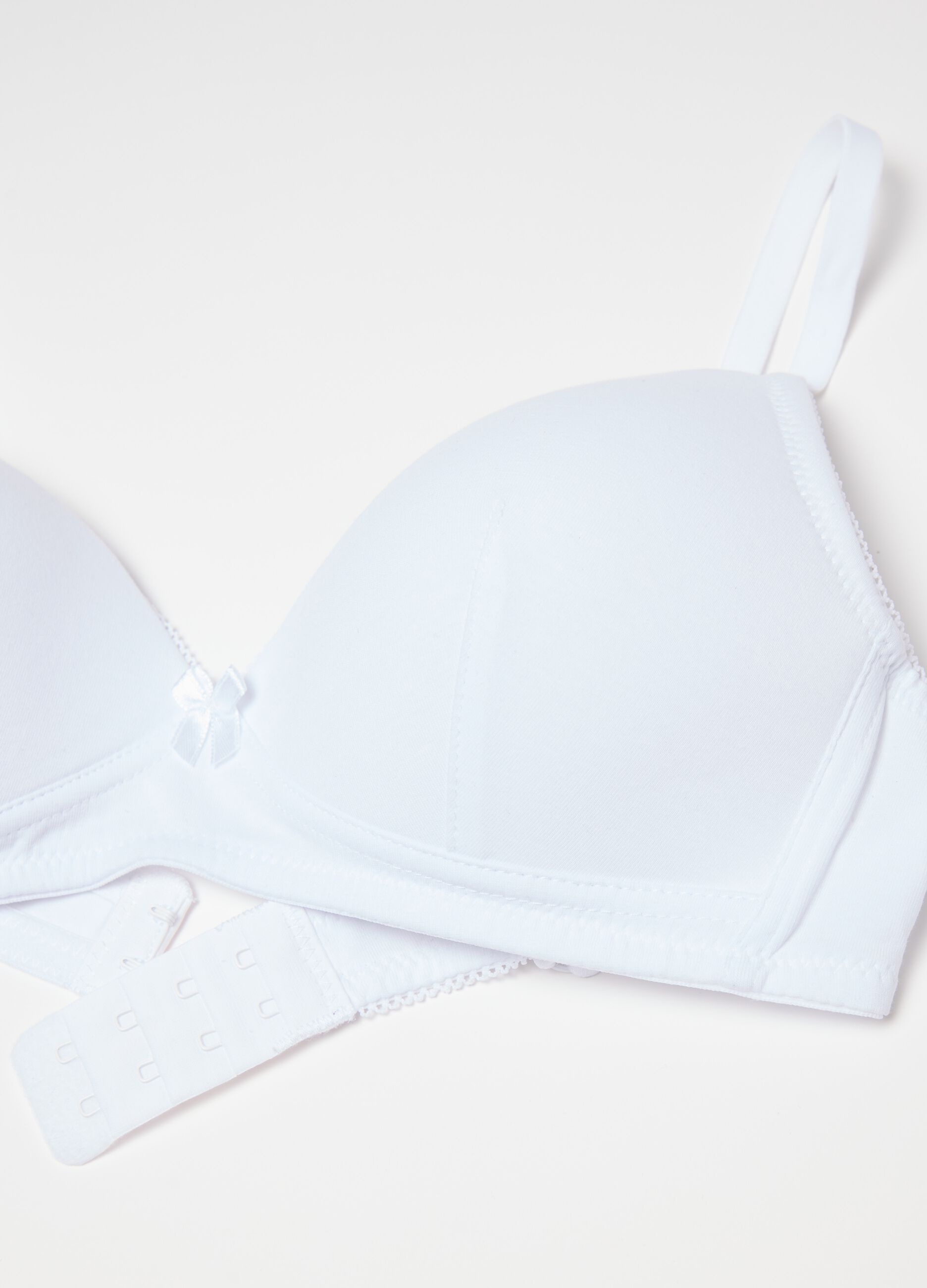 The Triangle stretch cotton triangle bra