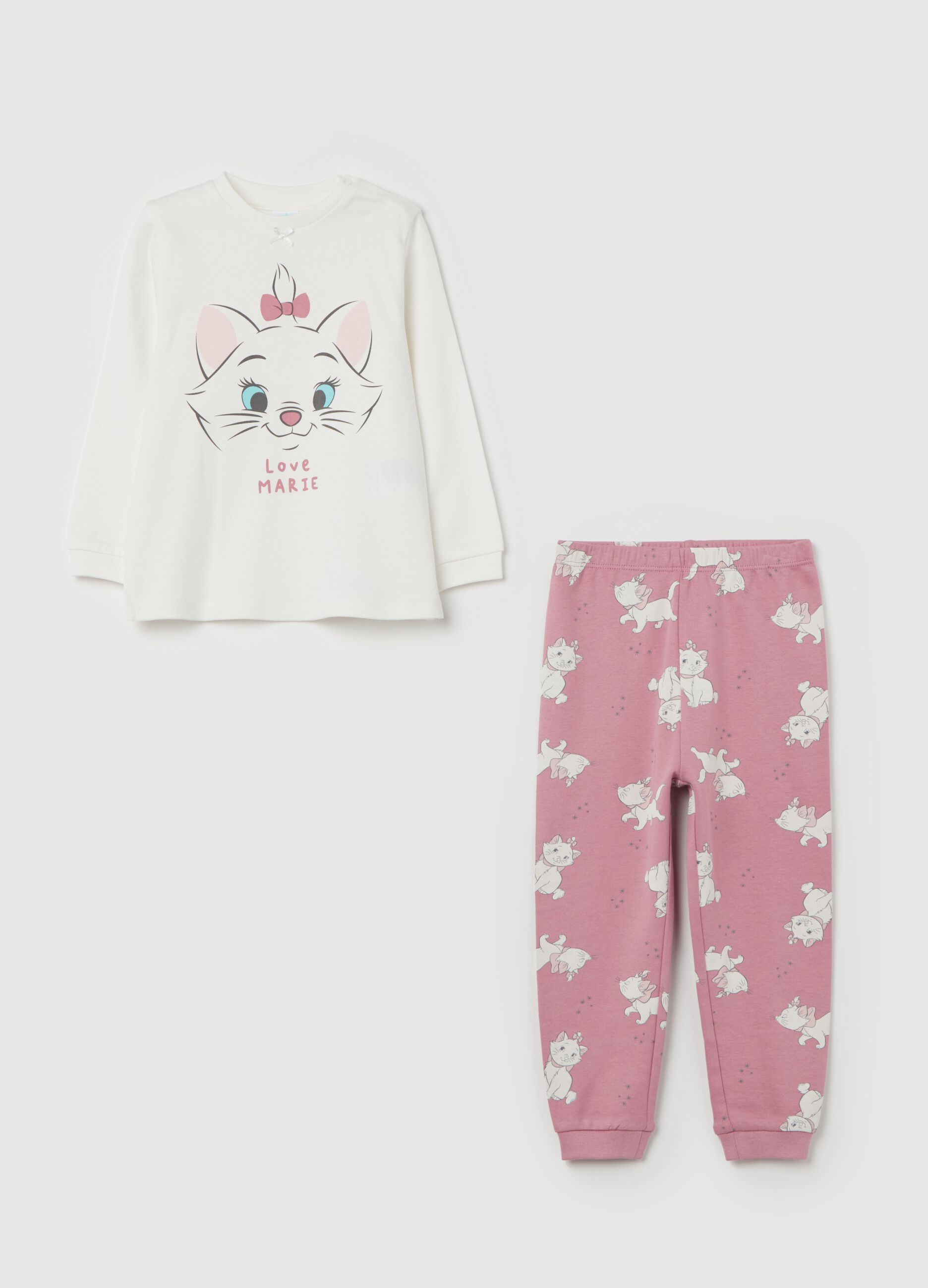 Organic cotton pyjamas with Marie print