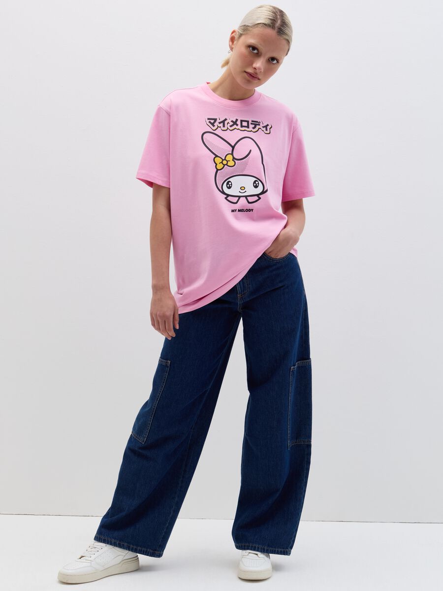 T-shirt over con stampa My Melody_0