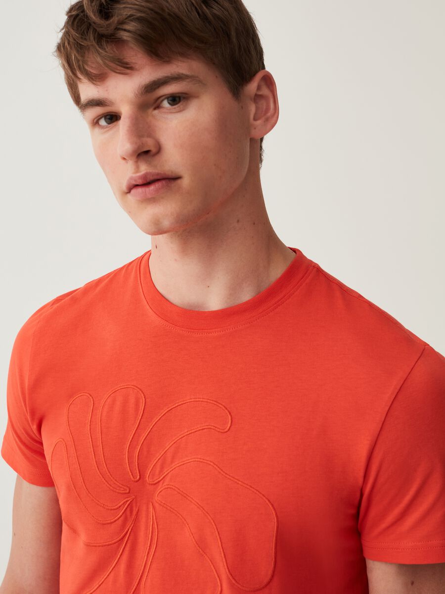 Grand&Hills cotton T-shirt with embroidery_1