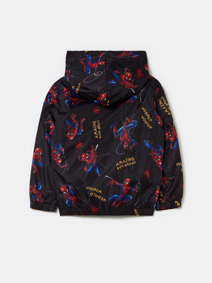 Short full-zip jacket with Spider-Man print_1
