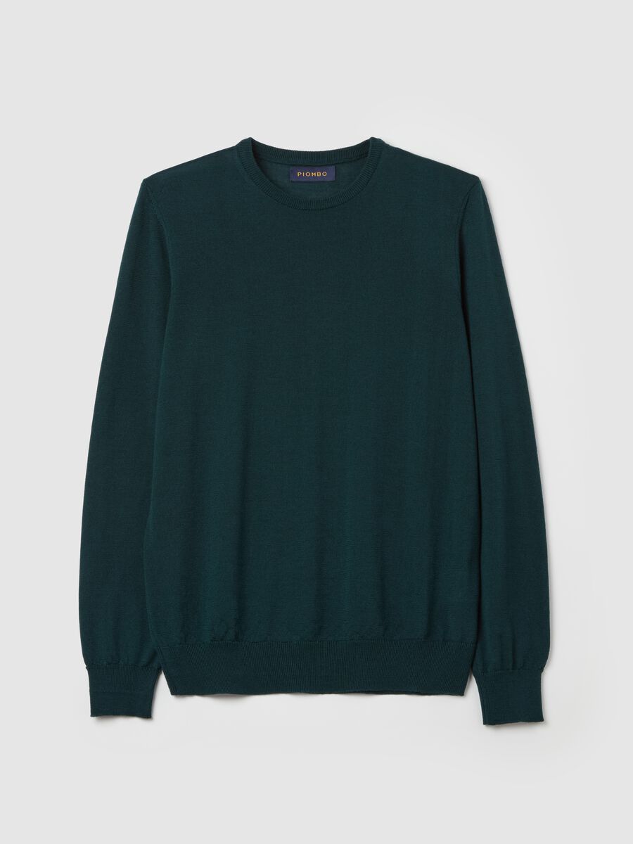 Merino wool pullover with round neck_4