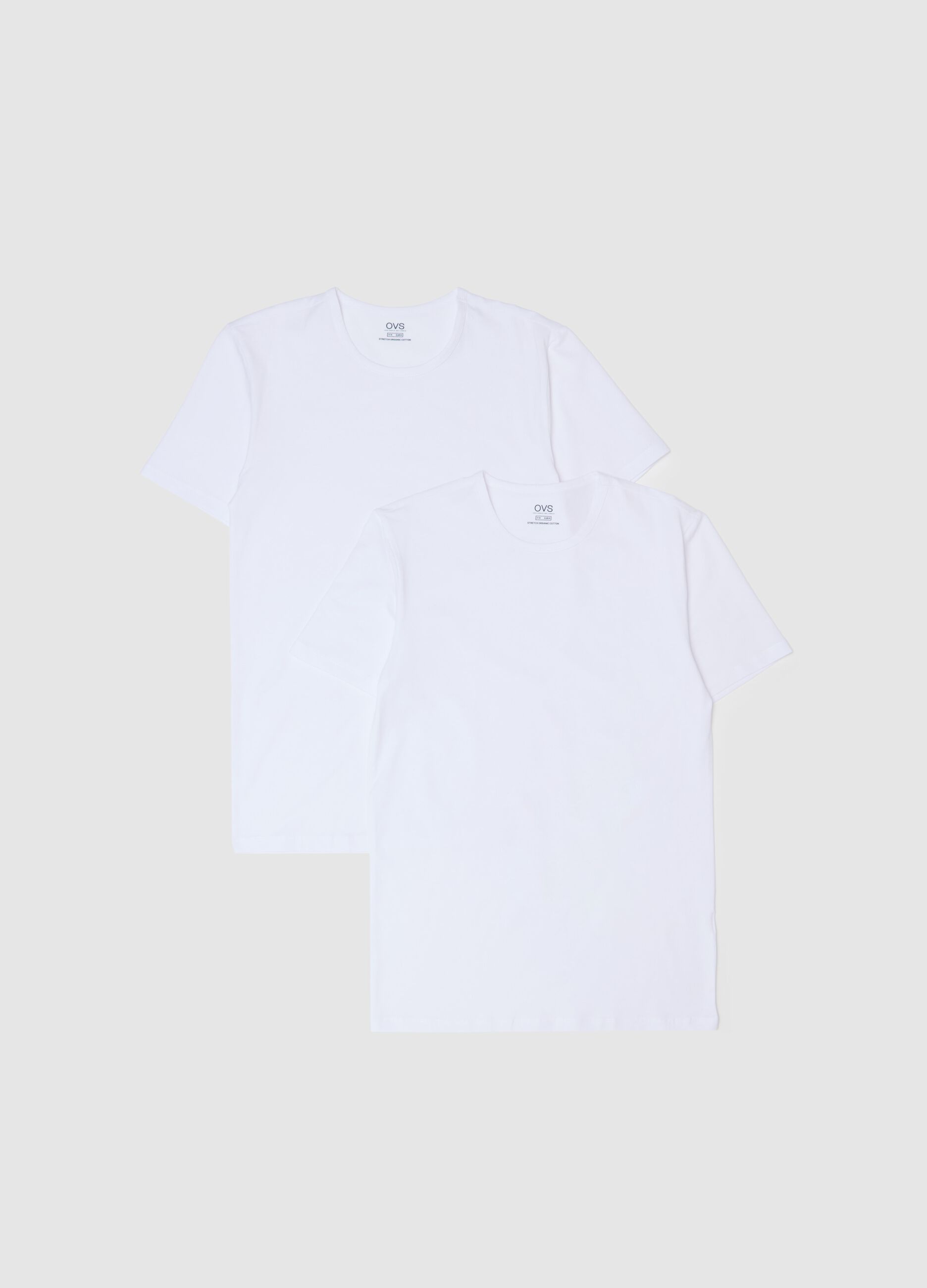 Two-pack organic cotton undershirts