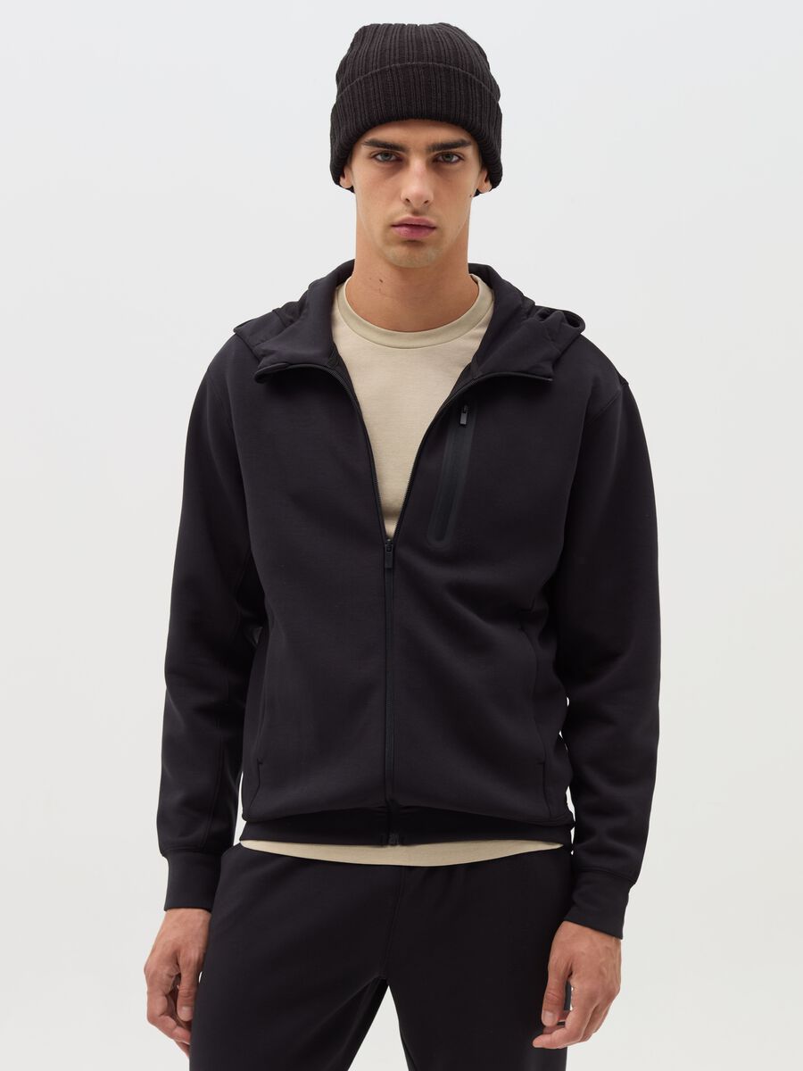 Full-zip sweatshirt with hood_1