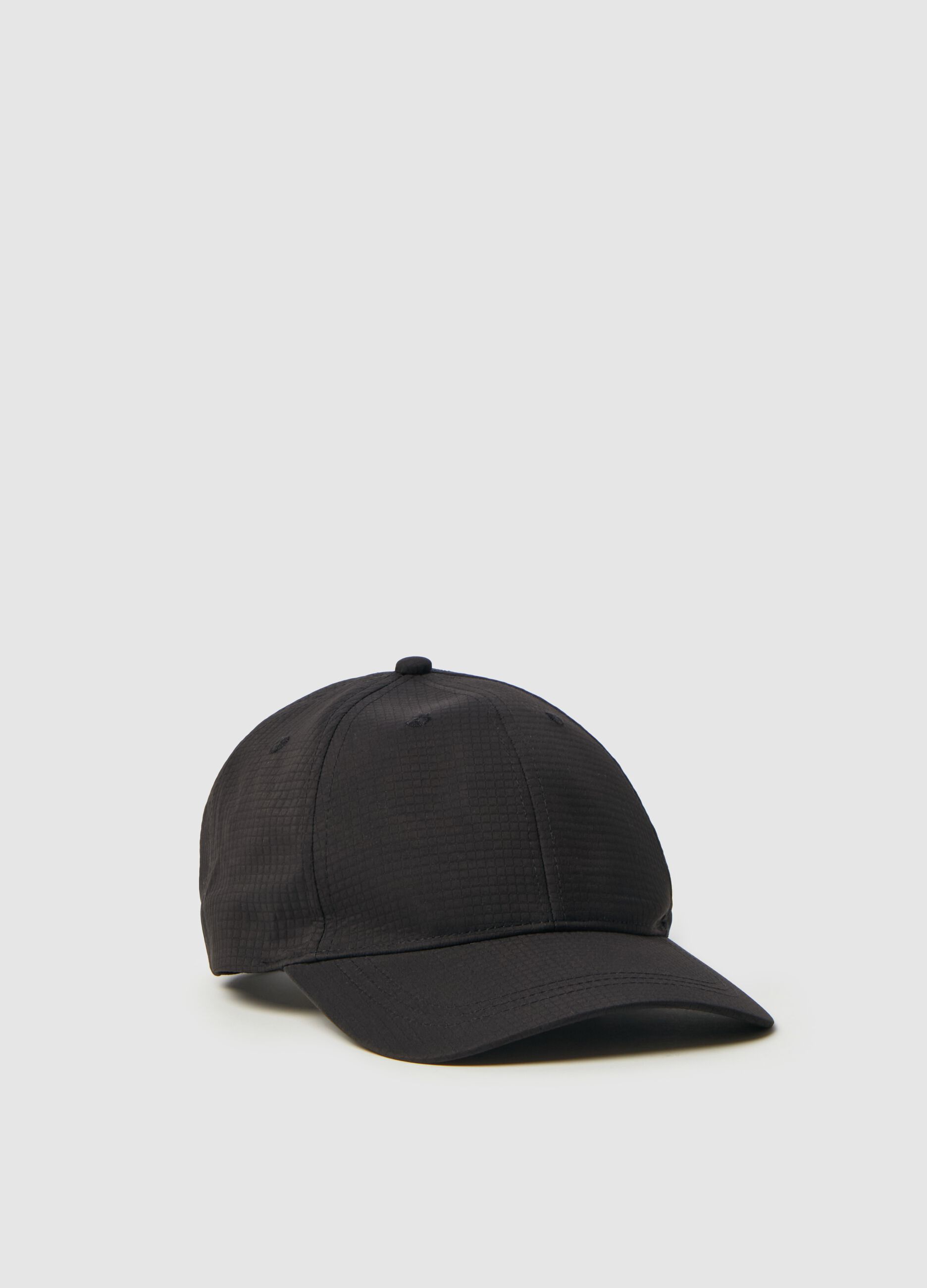 Baseball cap with ripstop weave