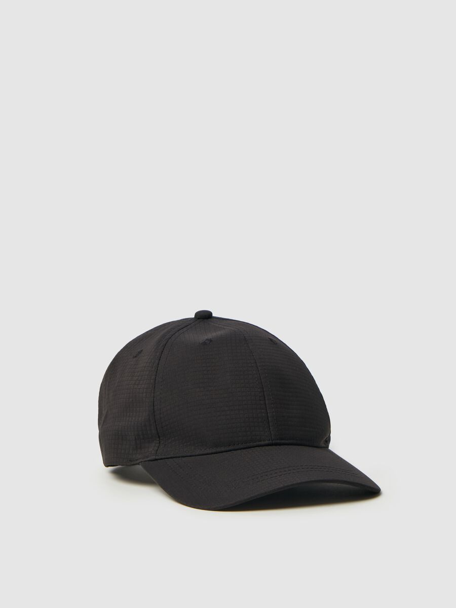 Baseball cap with ripstop weave_0