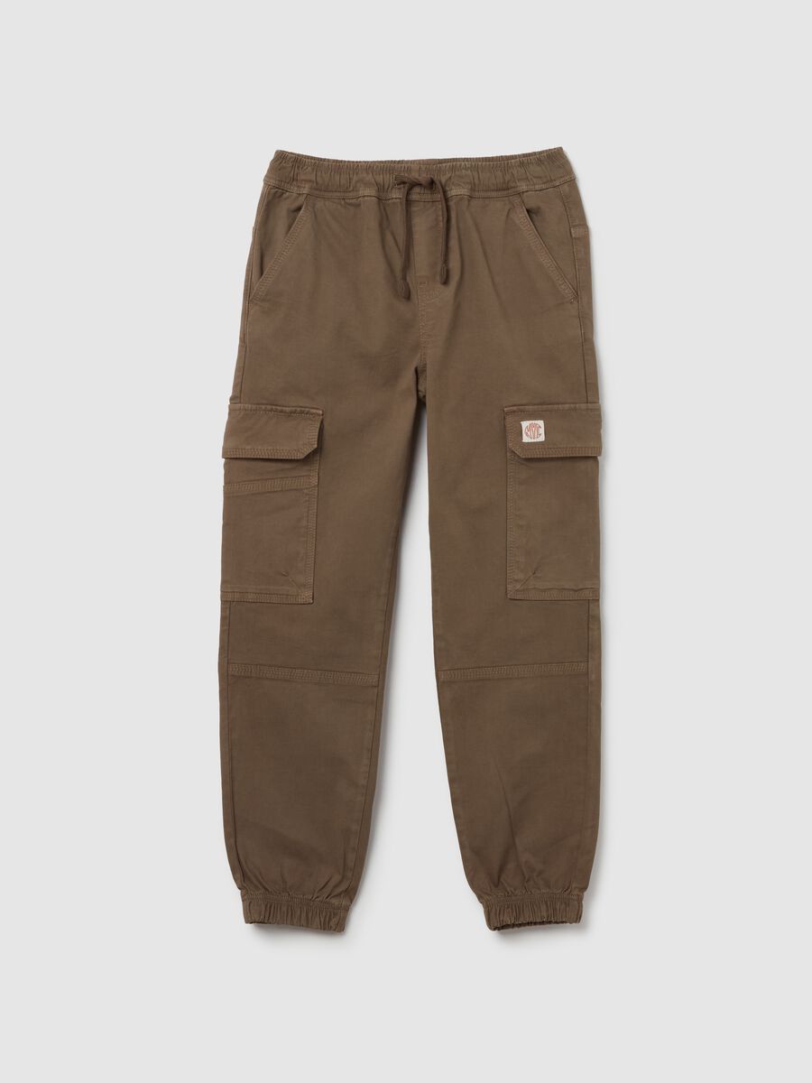 Cargo joggers with drawstring_0