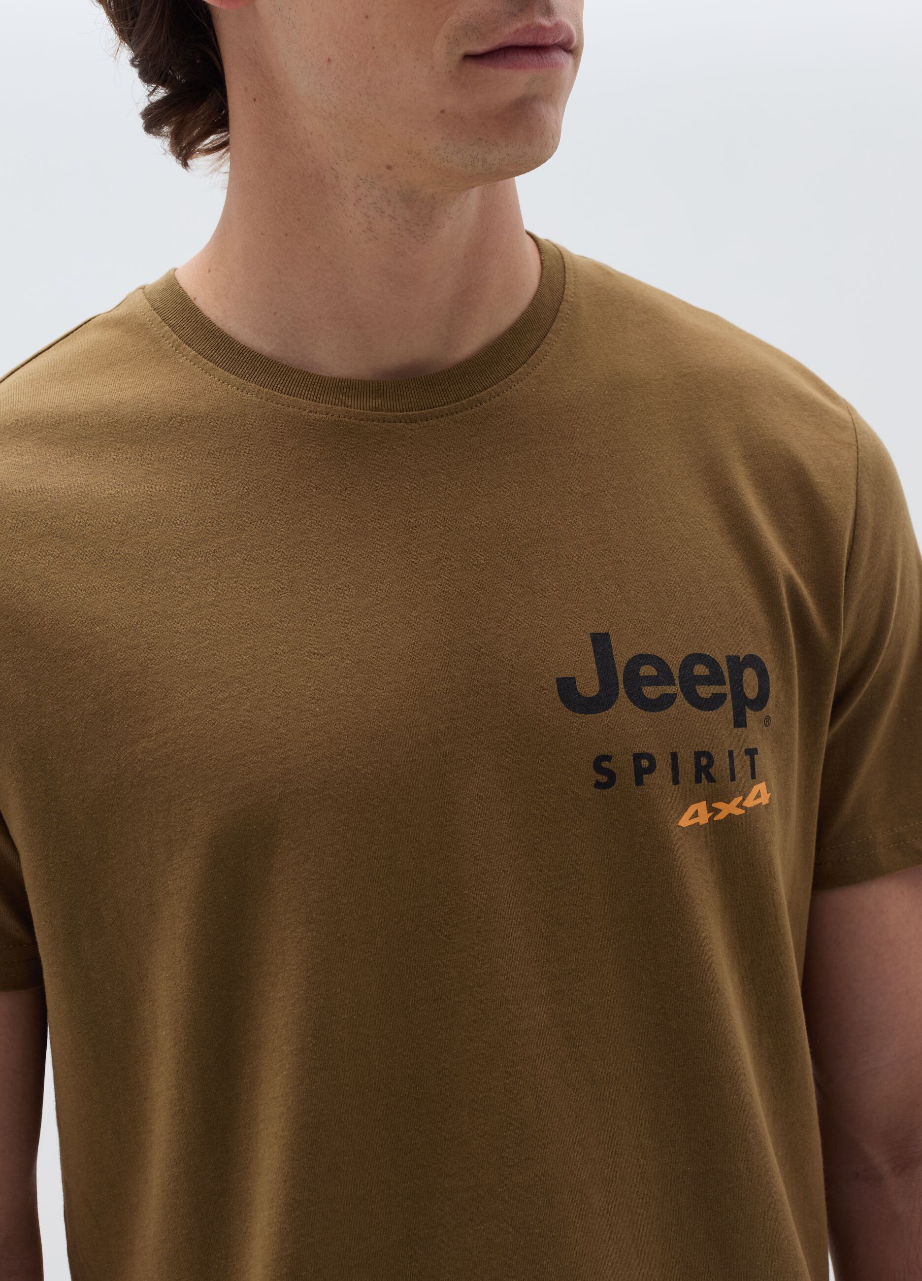 T-shirt in cotone stampa Jeep Spirit